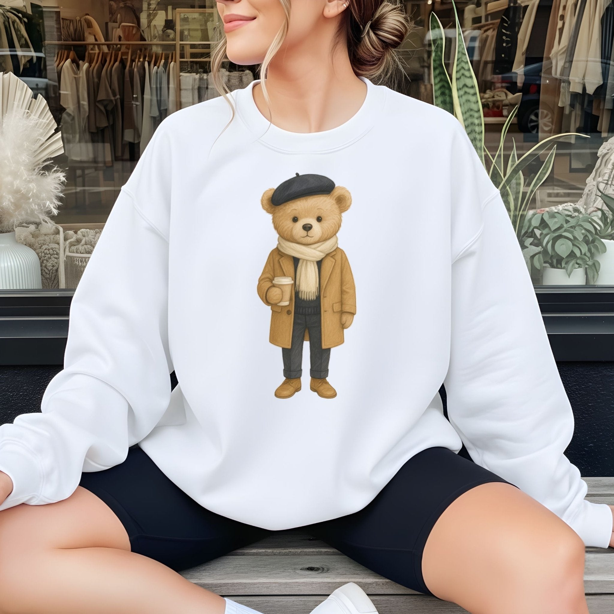 Paris Café Teddy Sweatshirt - Craig Michael Design