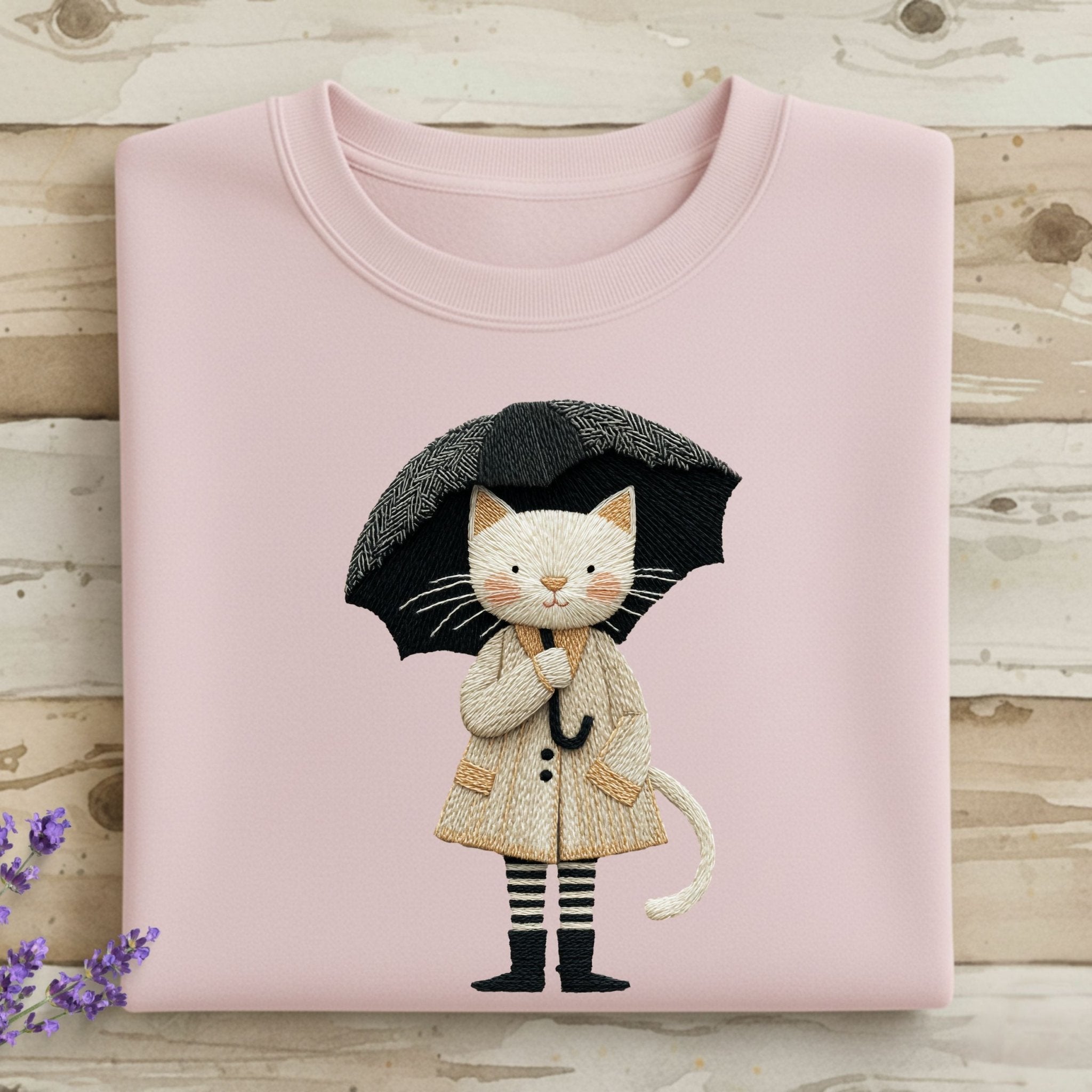 Paris Kitty Sweatshirt – La Promenade - Craig Michael Design