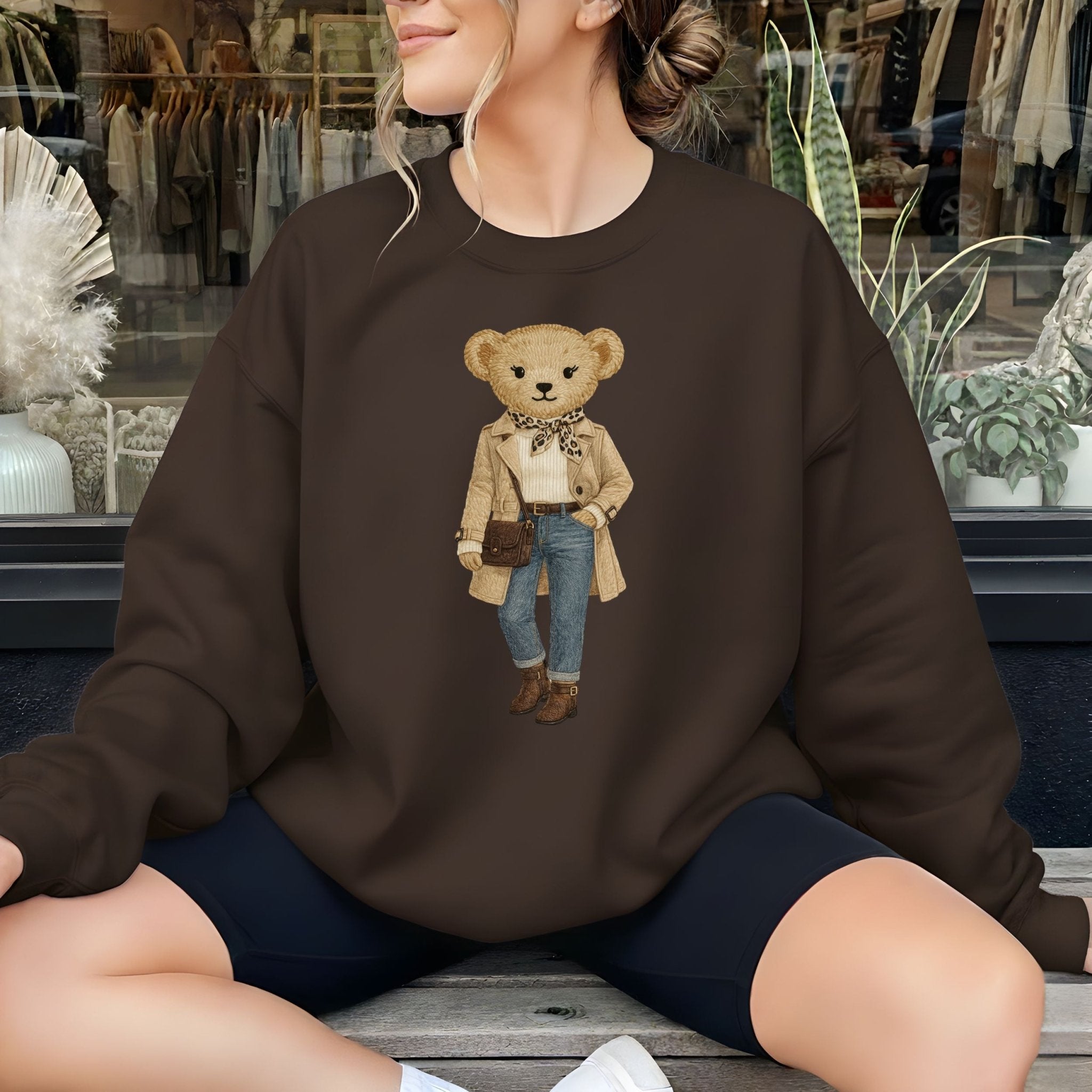 Paris Street Style Teddy Sweatshirt - Craig Michael Design