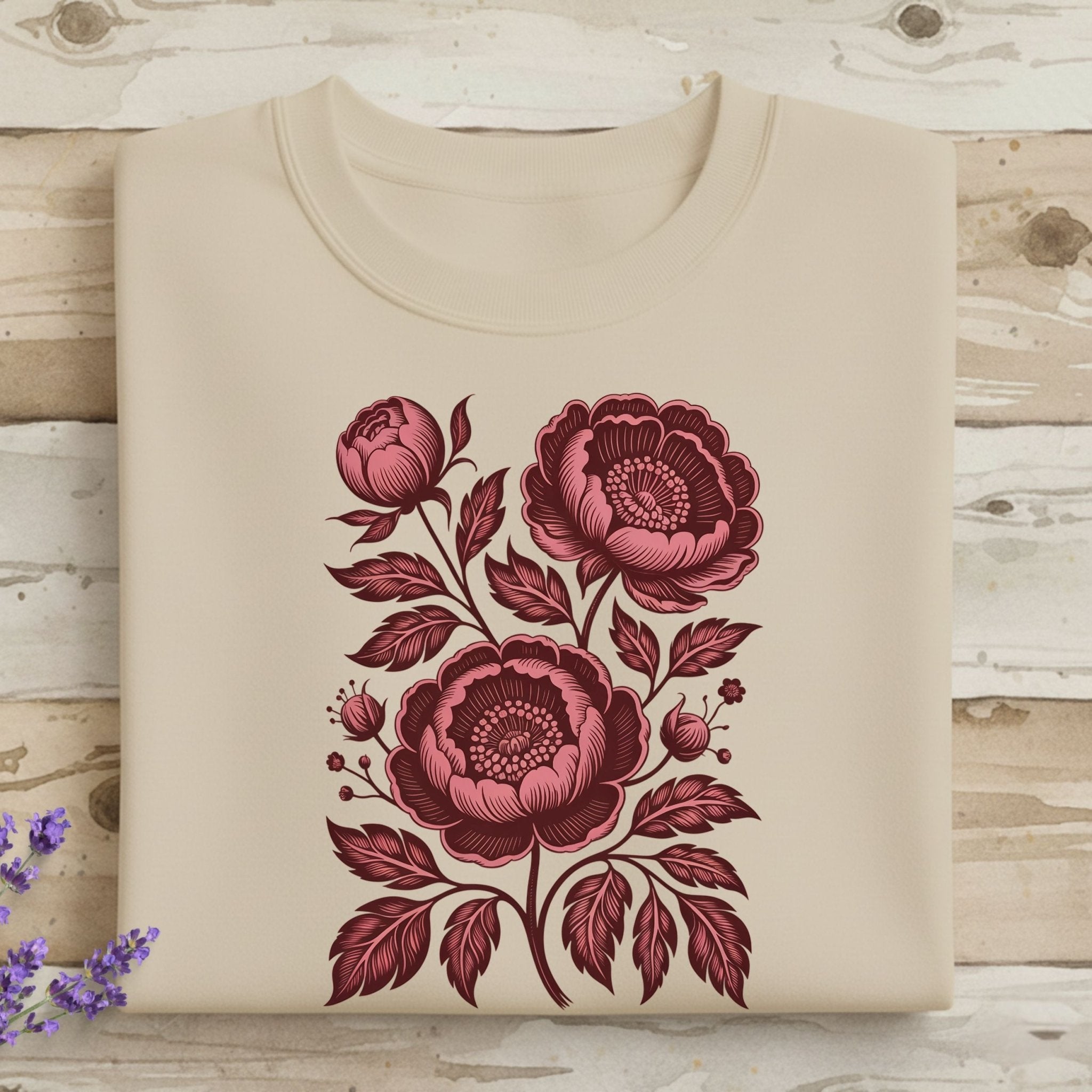 Peony Floral Sweatshirt - Craig Michael Design