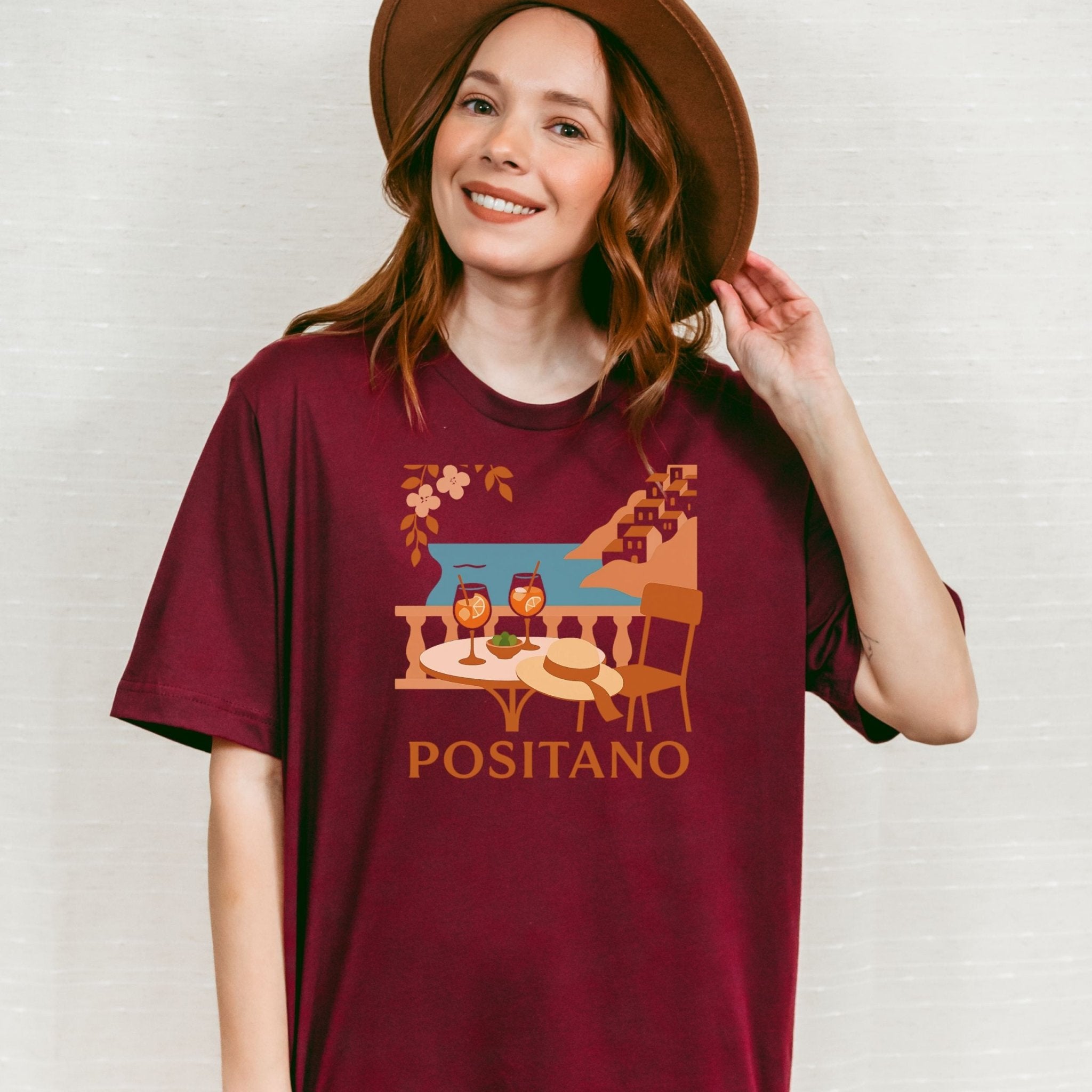 Positano T-Shirt, Amalfi Coast Tee - Craig Michael Design