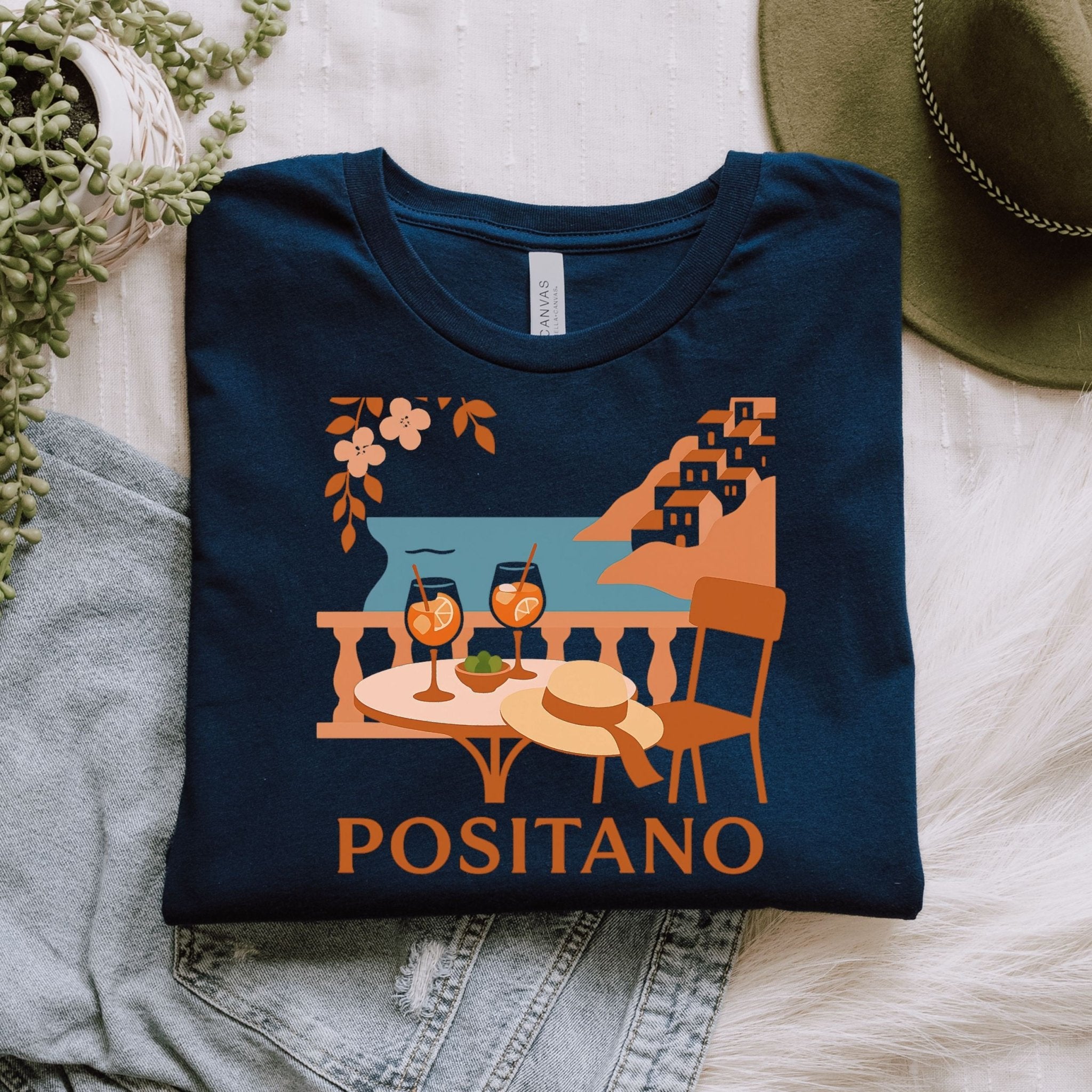 Positano T-Shirt, Amalfi Coast Tee - Craig Michael Design