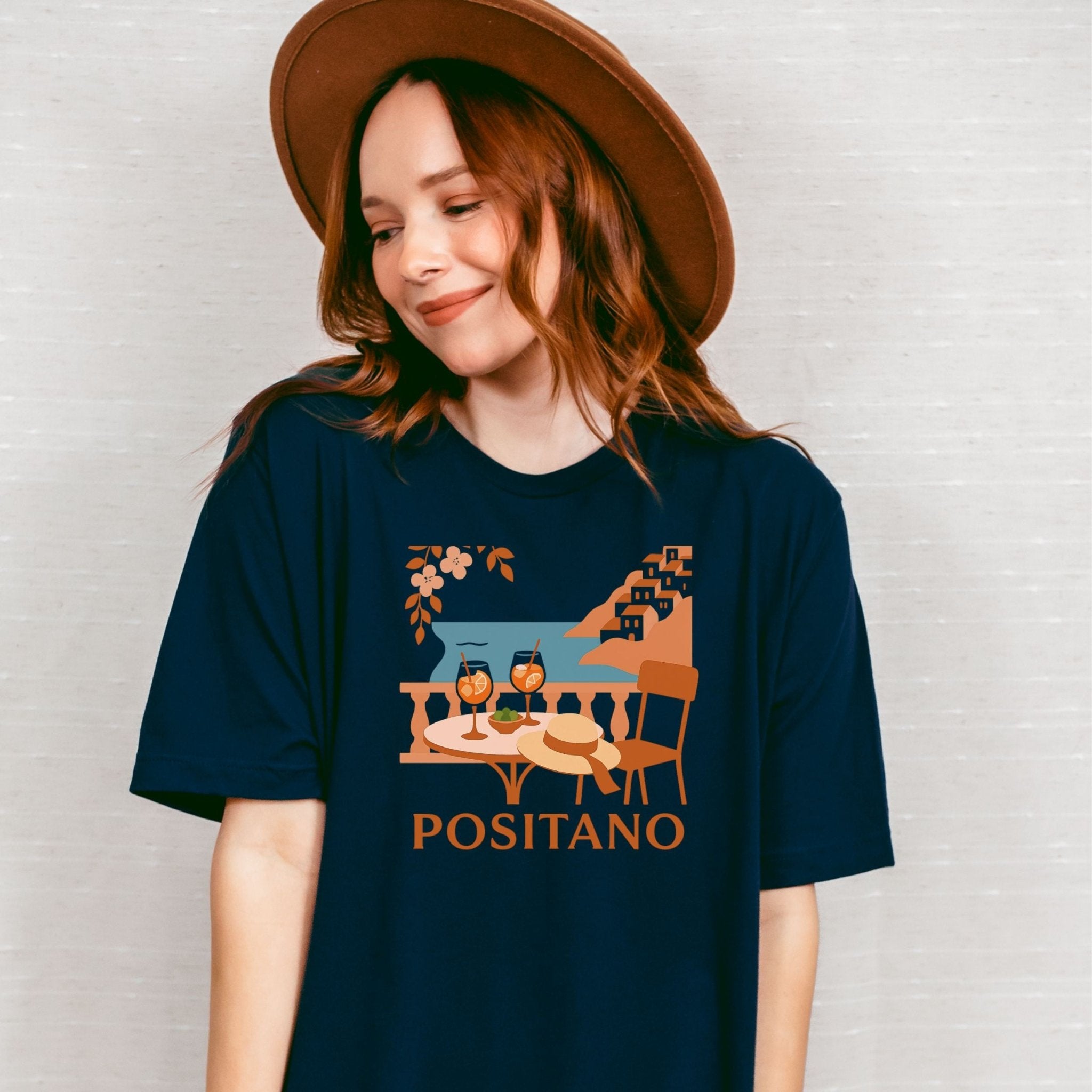 Positano T-Shirt, Amalfi Coast Tee - Craig Michael Design
