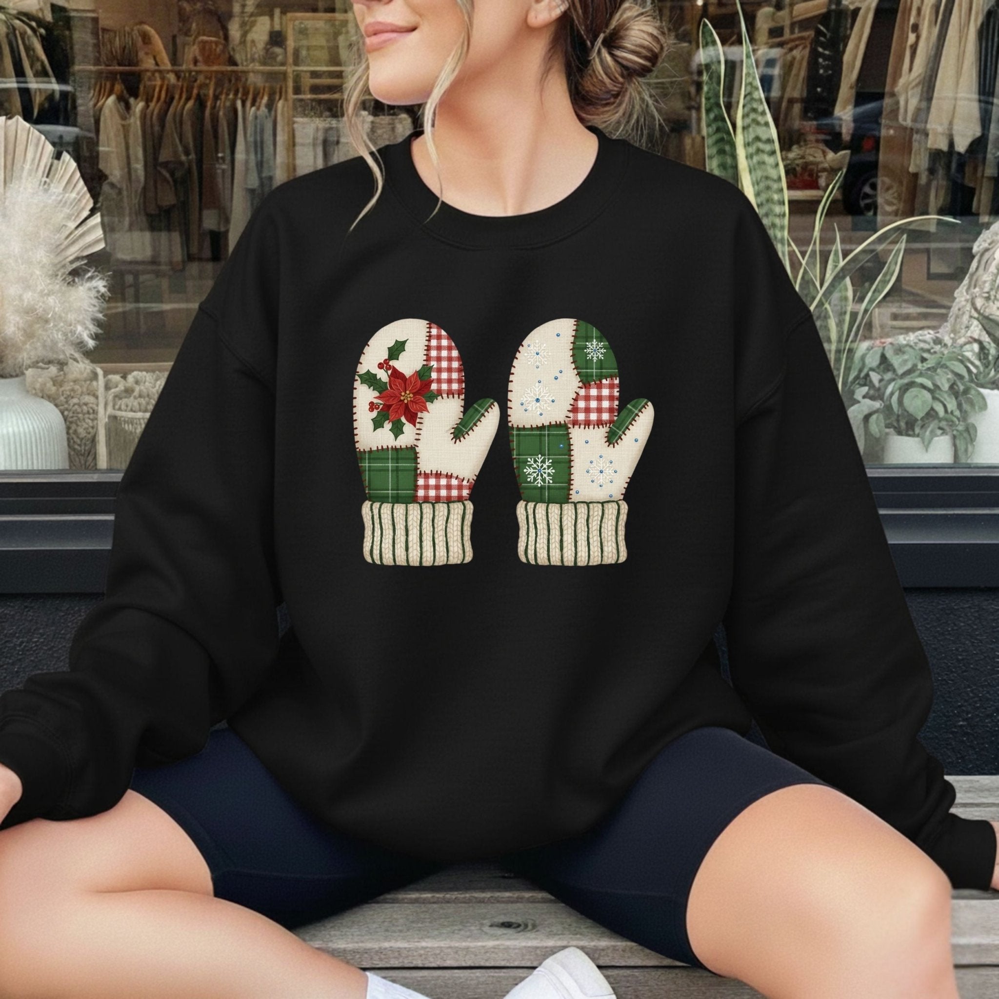 Quilted Mittens Sweatshirt – Cozy Holiday Edition - Craig Michael Design