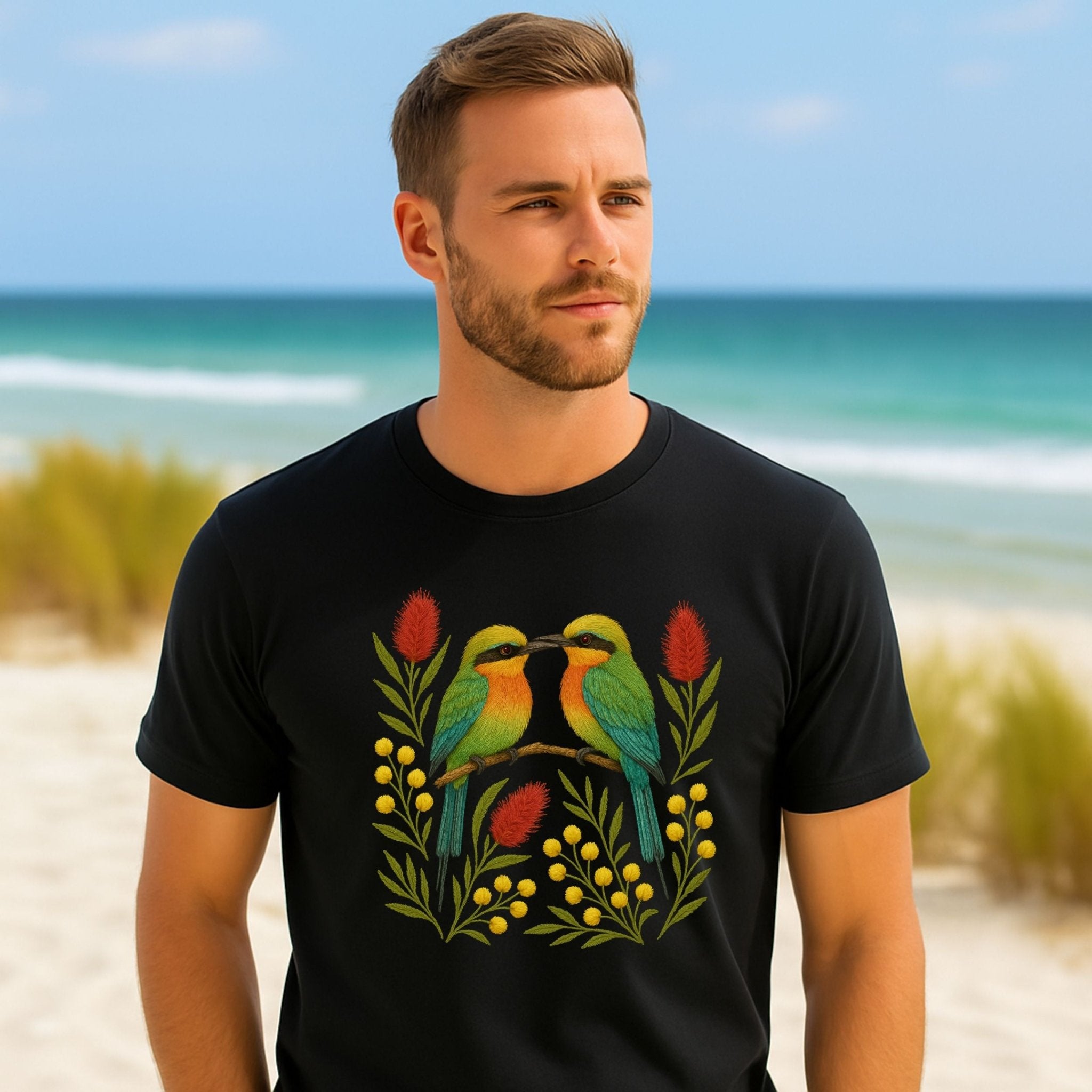 Rainbow Bee - Eater T-Shirt – Australian Native Bird Collection - Craig Michael Design