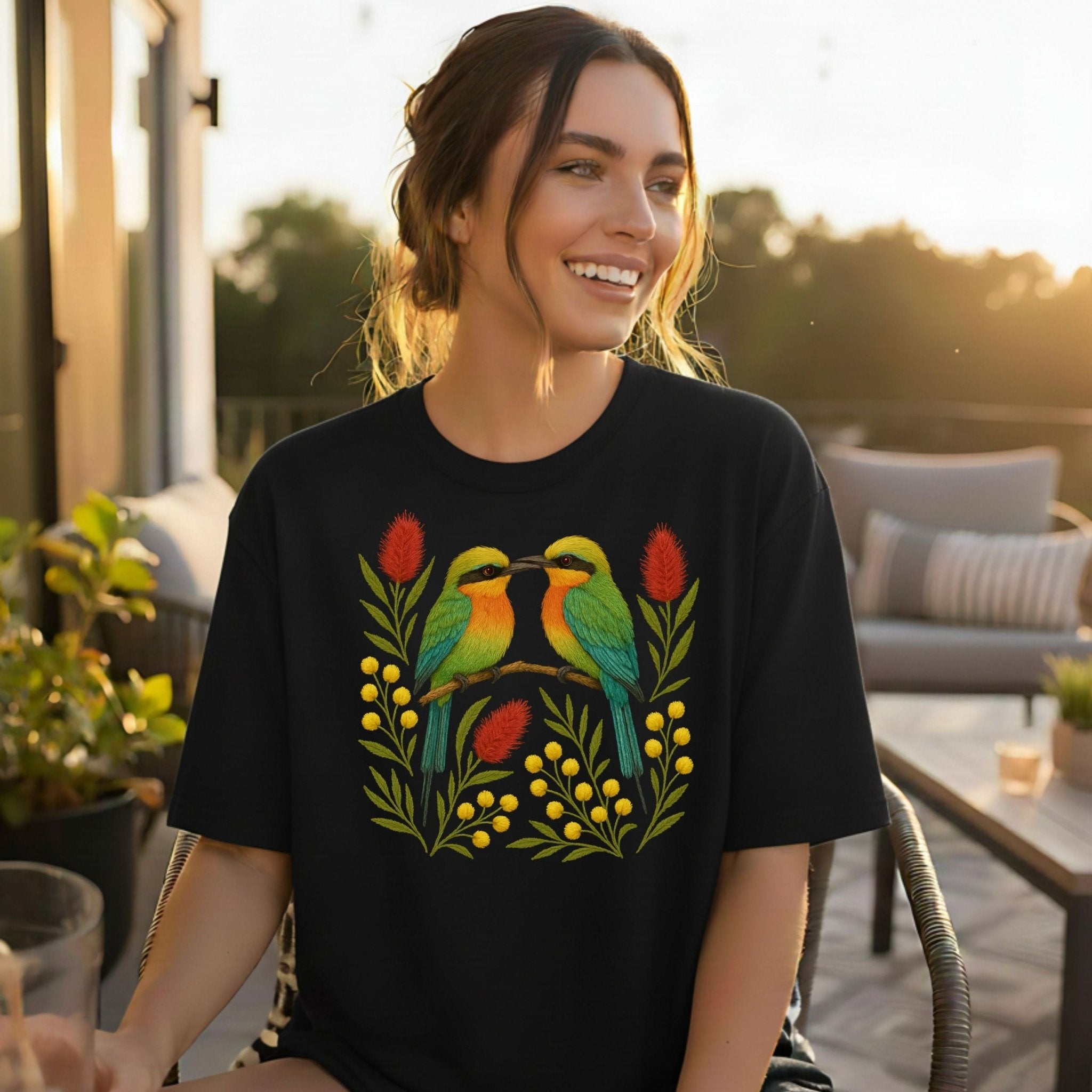 Rainbow Bee - Eater T-Shirt – Australian Native Bird Collection - Craig Michael Design