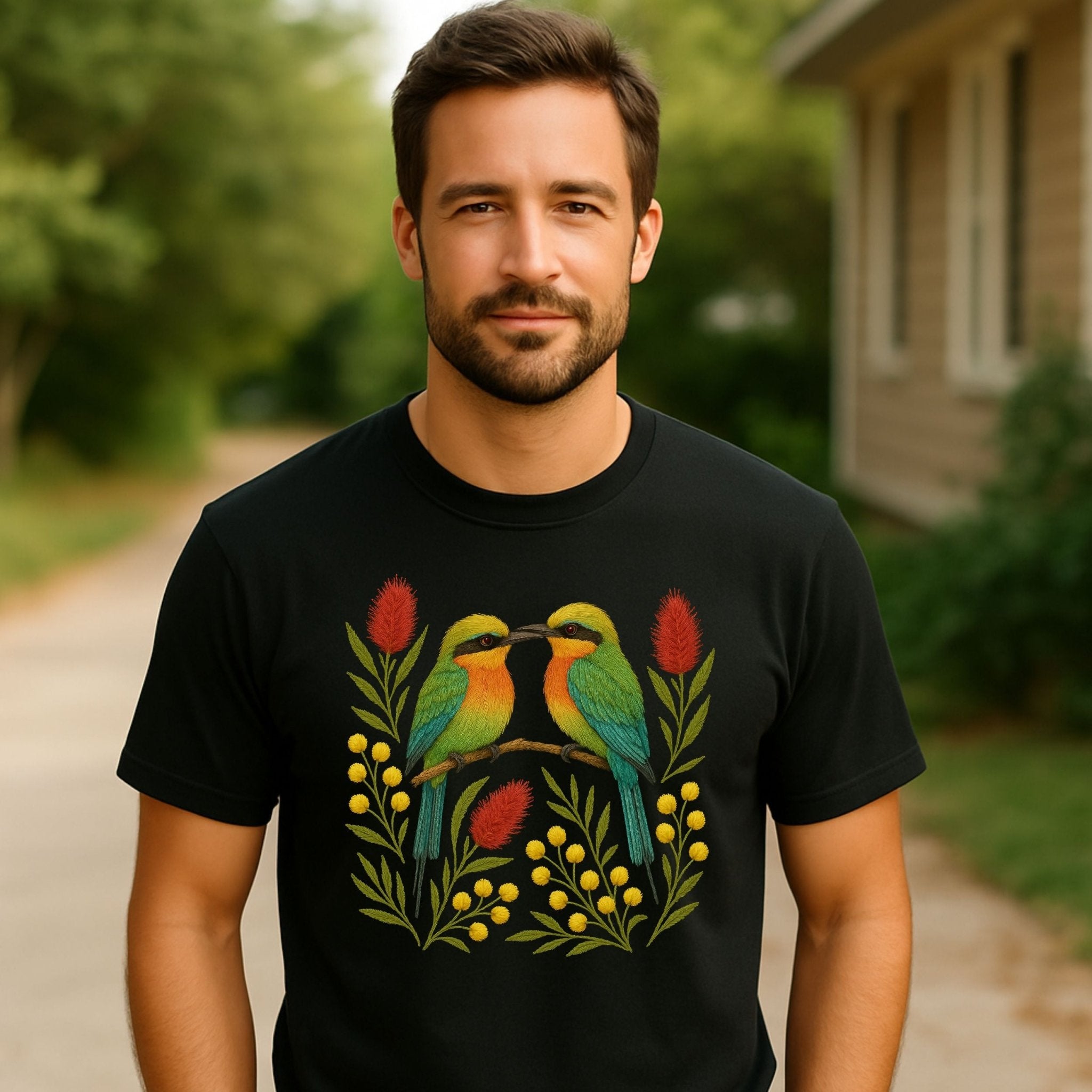 Rainbow Bee - Eater T-Shirt – Australian Native Bird Collection - Craig Michael Design