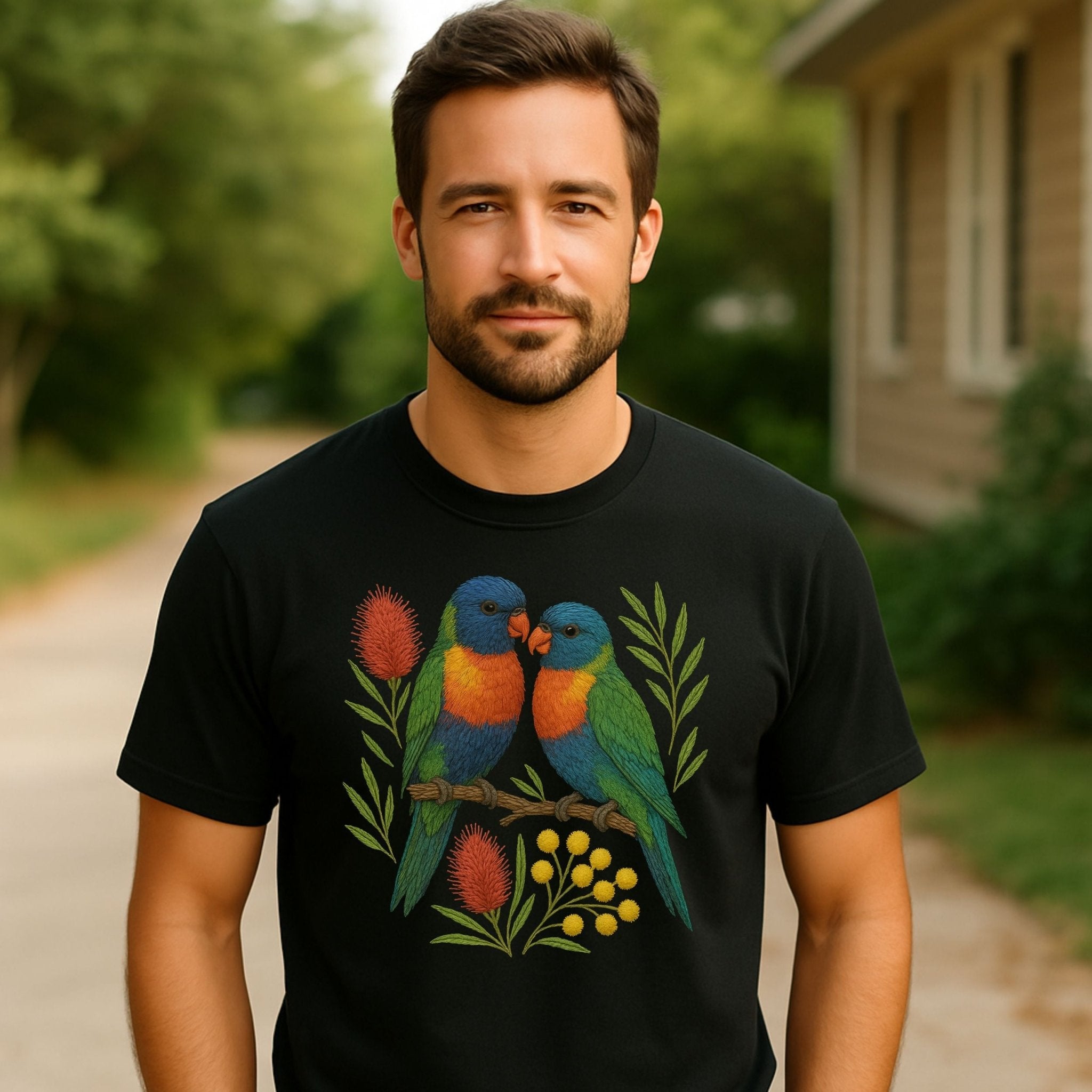 Rainbow Lorikeet T-Shirt – Australian Native Bird Collection - Craig Michael Design