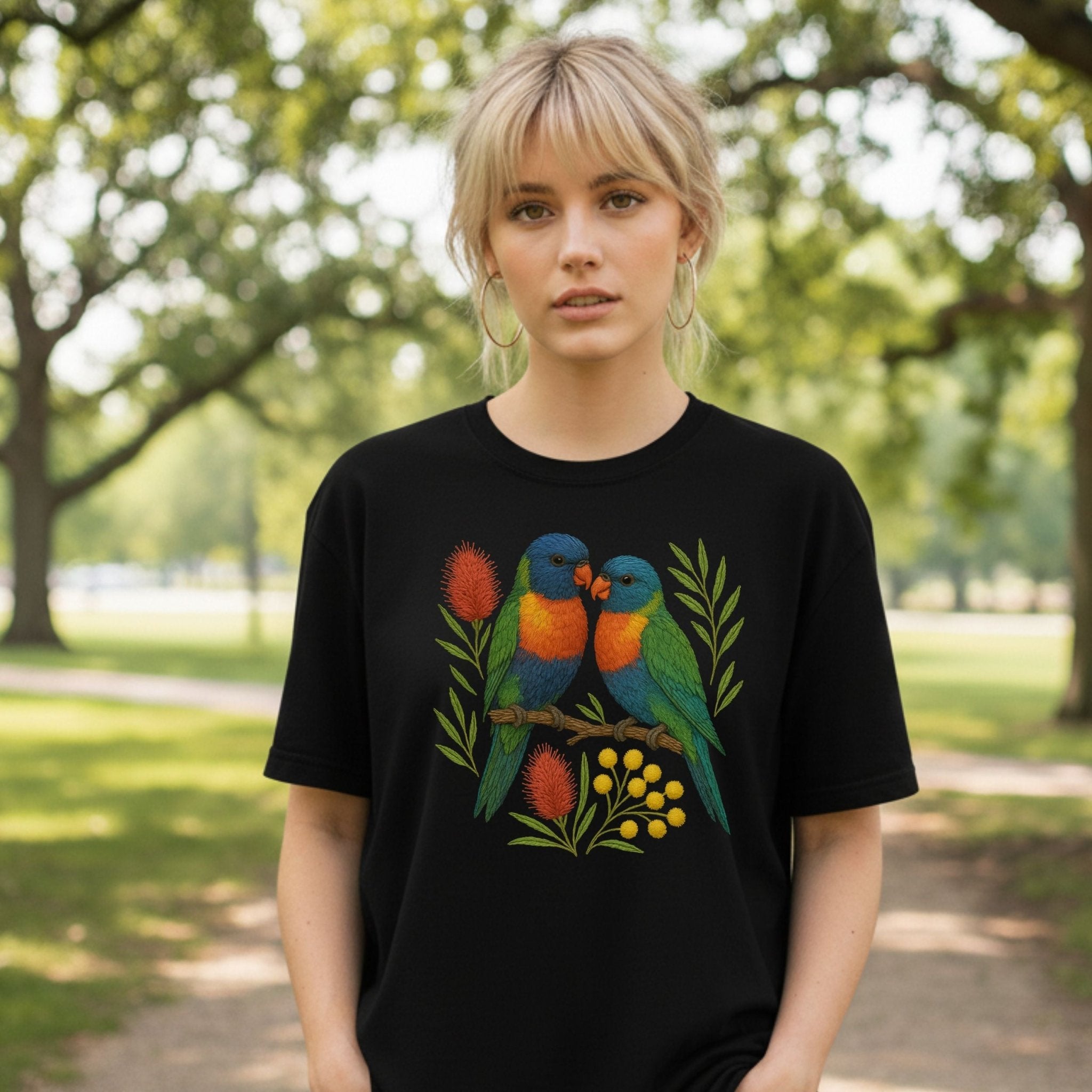 Rainbow Lorikeet T-Shirt – Australian Native Bird Collection - Craig Michael Design