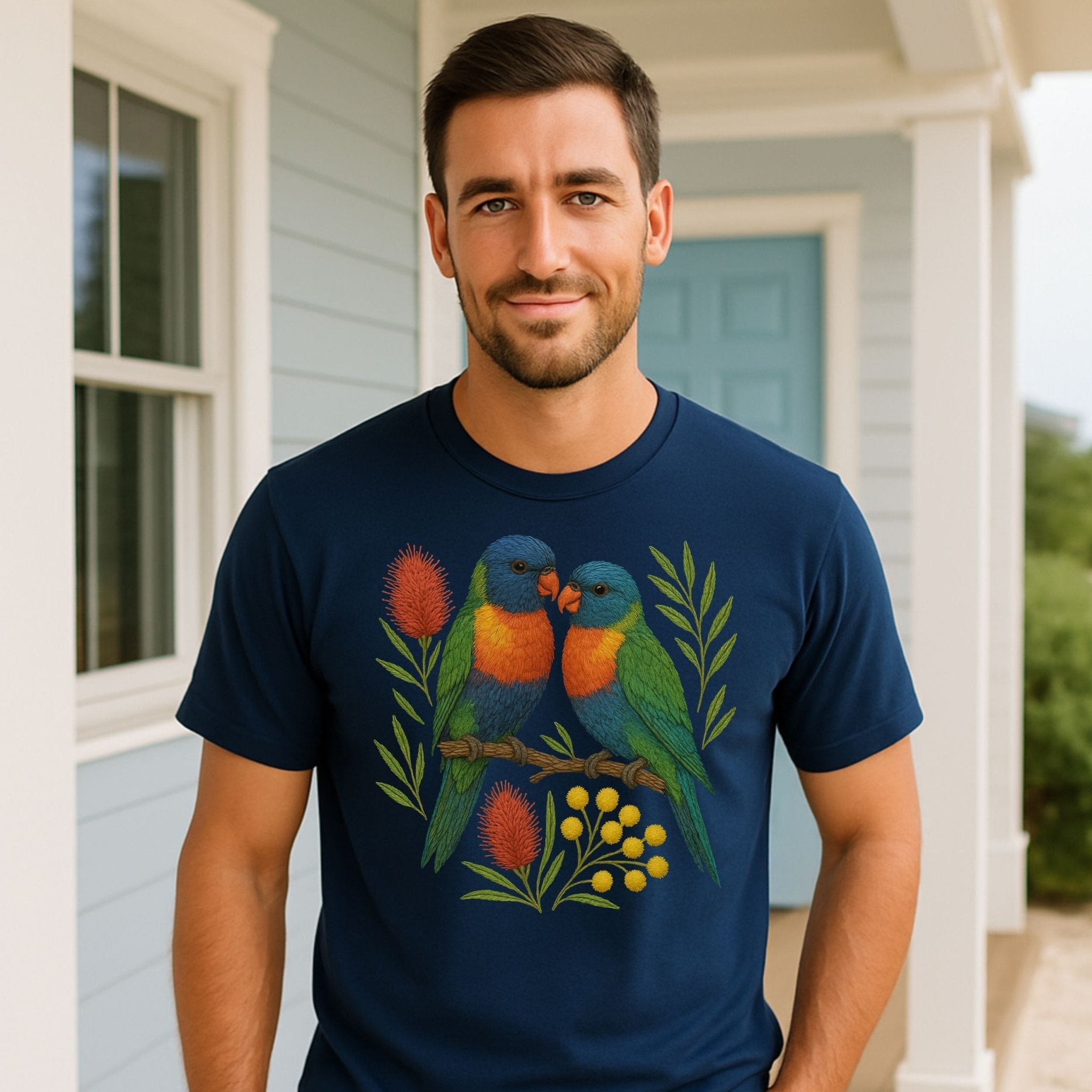 Rainbow Lorikeet T-Shirt – Australian Native Bird Collection - Craig Michael Design