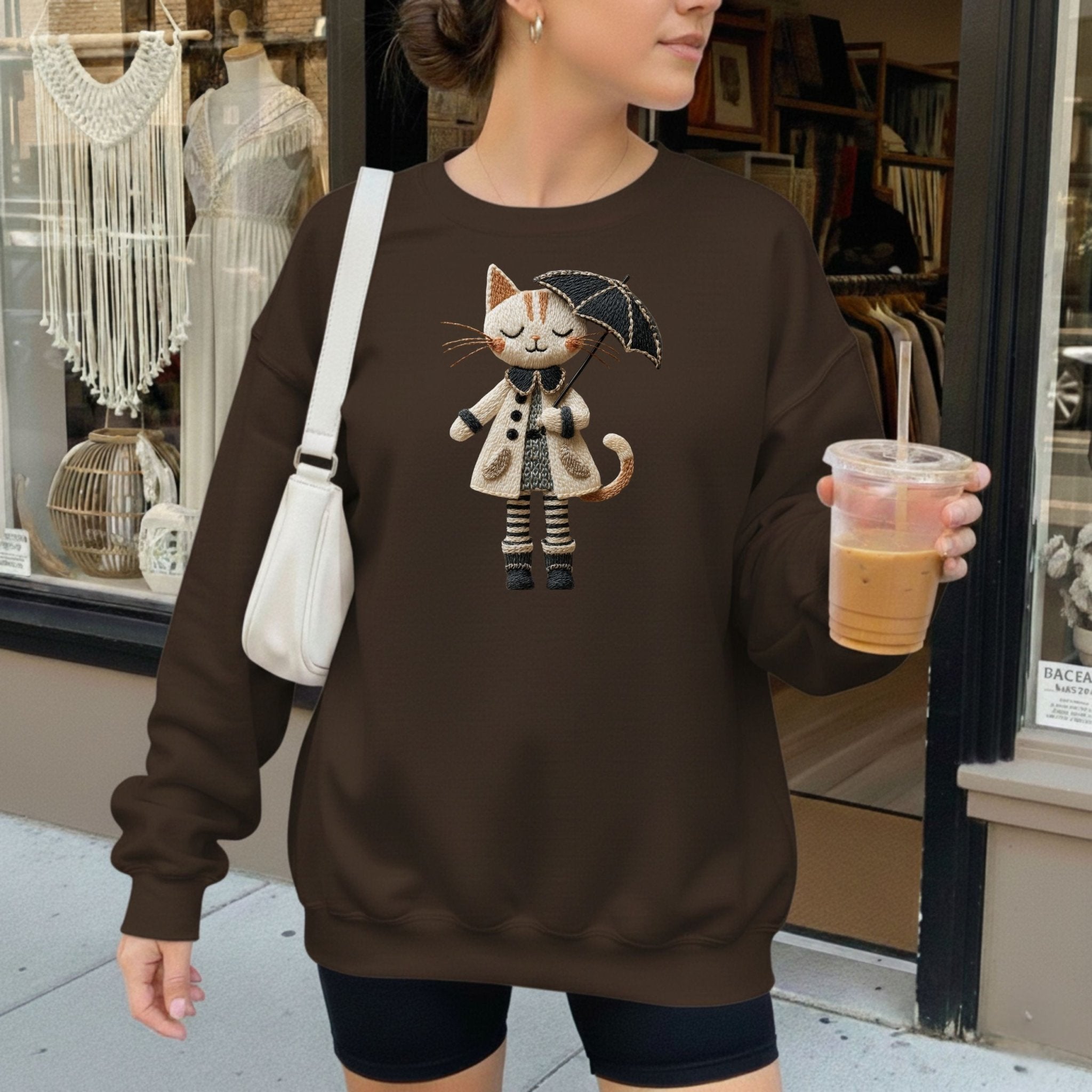 Rainy Day Cat Sweatshirt - Craig Michael Design