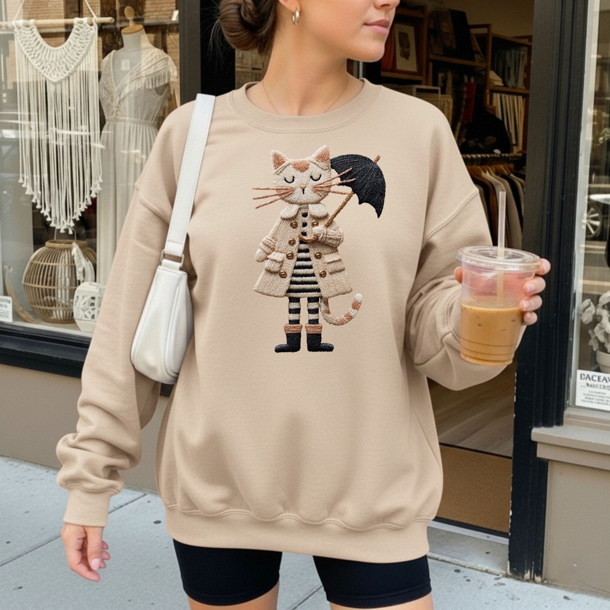 Rainy Day Cat Sweatshirt - Craig Michael Design