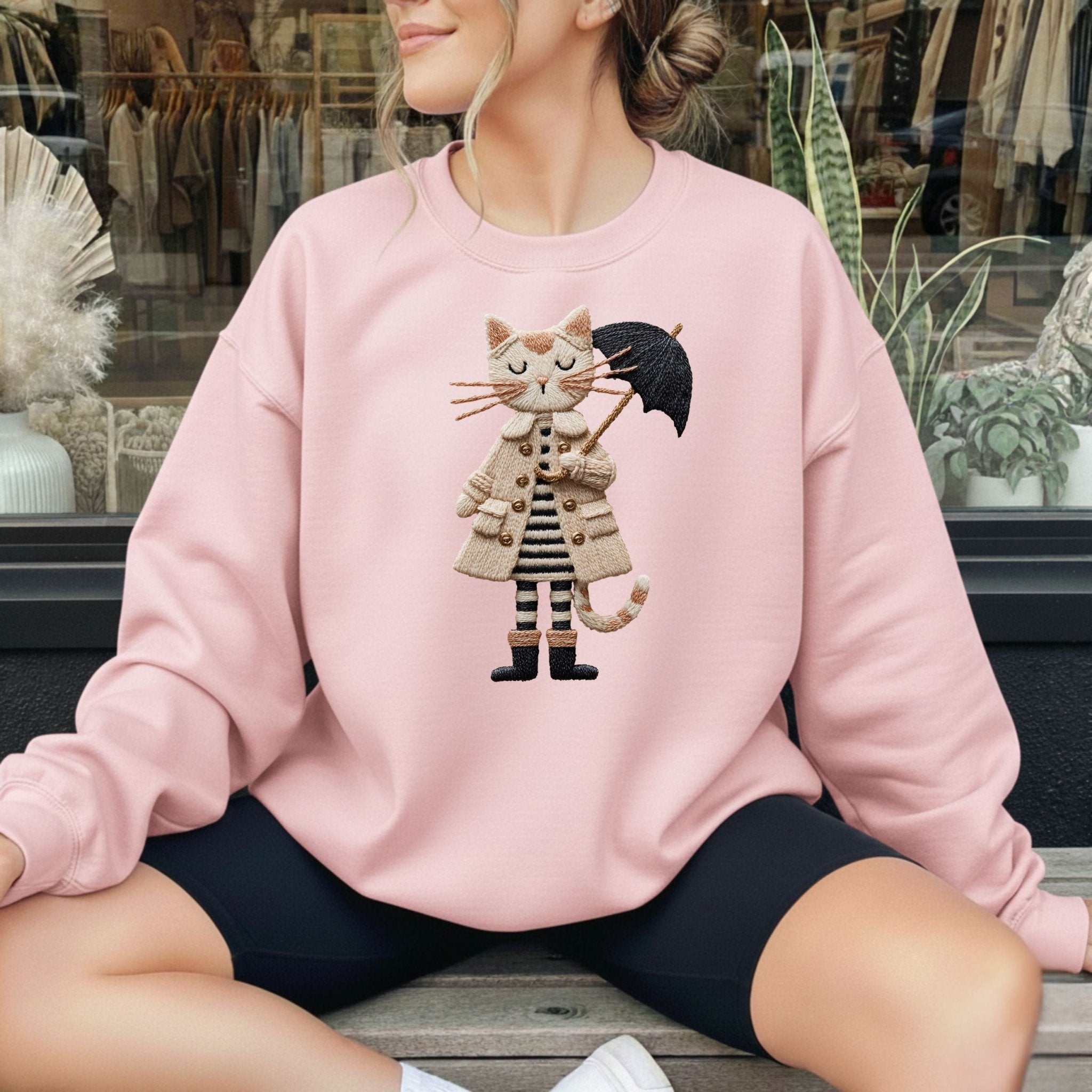 Rainy Day Cat Sweatshirt - Craig Michael Design