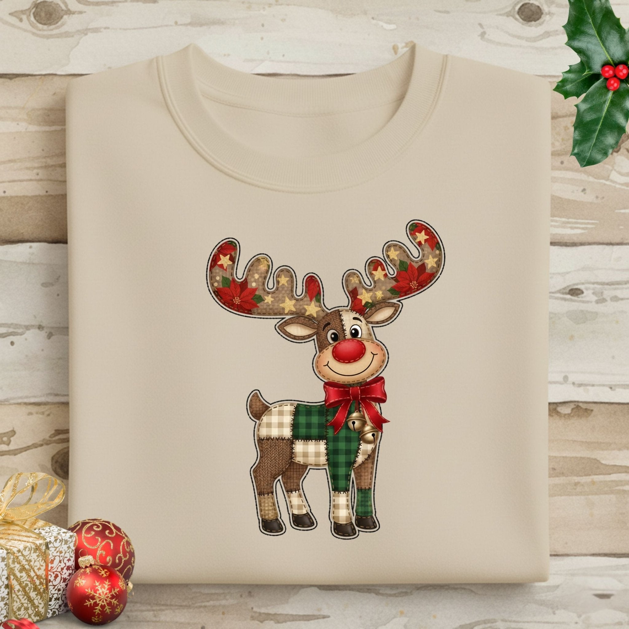 Reindeer Sweatshirt – Festive Holiday Edition - Craig Michael Design
