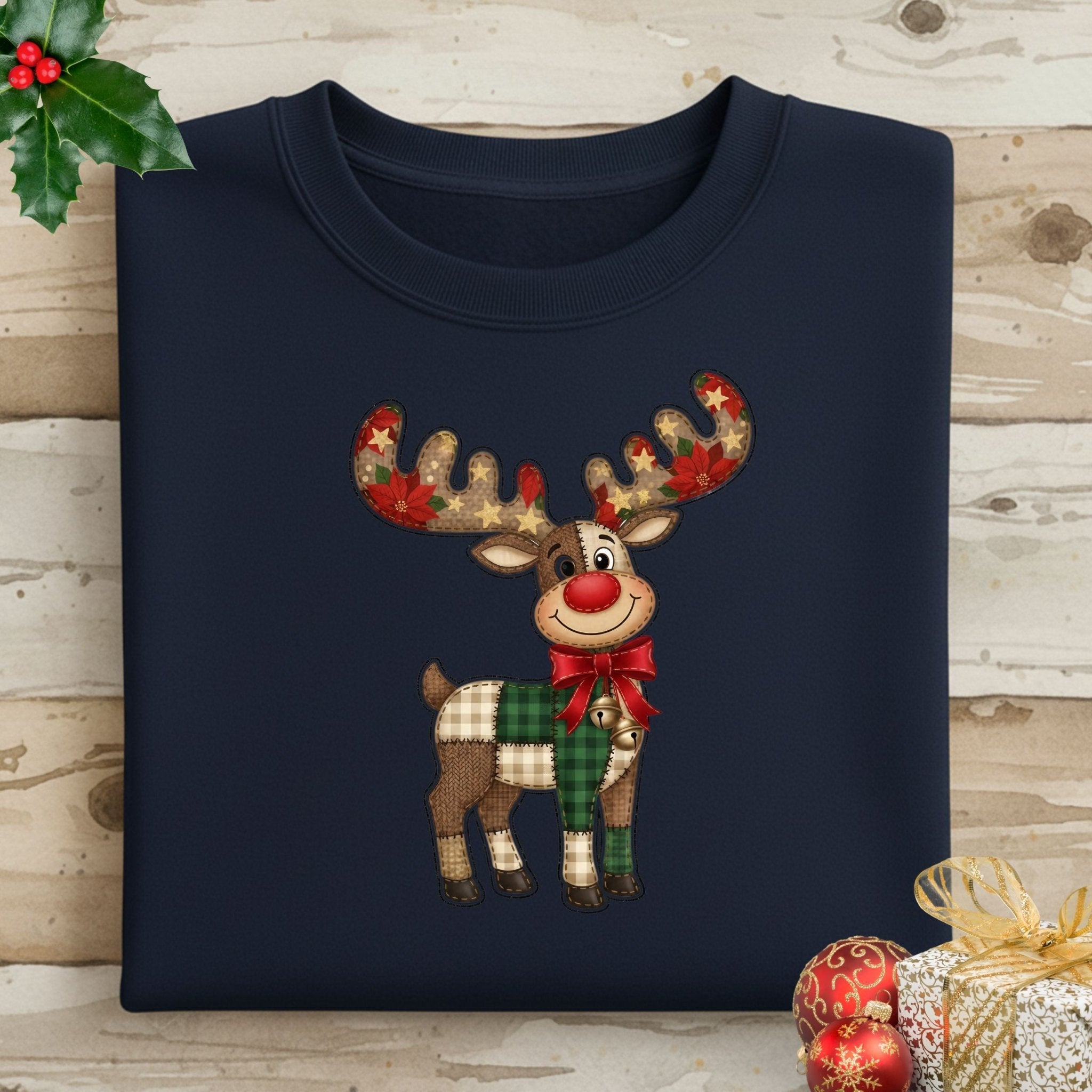 Reindeer Sweatshirt – Festive Holiday Edition - Craig Michael Design