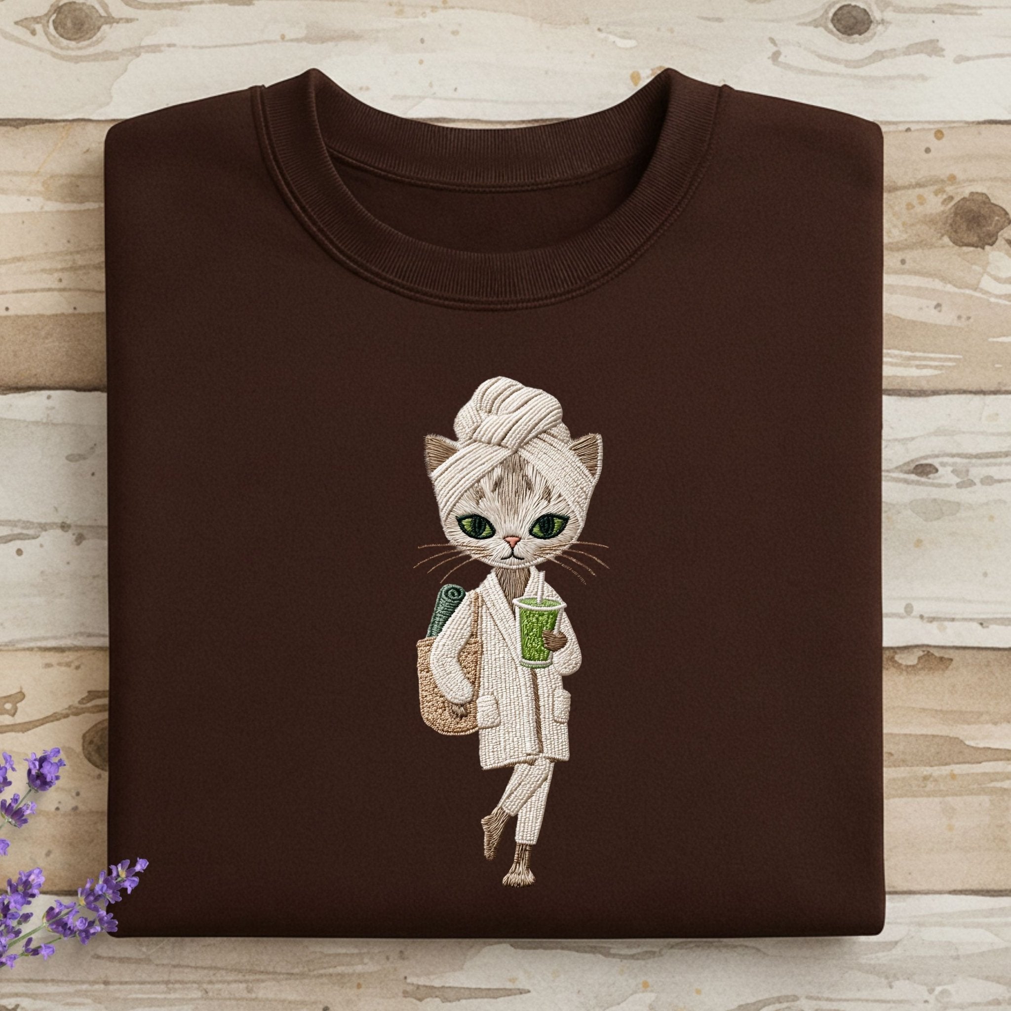 Relaxed Spa Cat T-Shirt, Funny Cat Lover Gift, Cute Pet T-Shirt, Cat with Towel and Robe T-Shirt, Cool Animal Tee, Unique Gift for Cat - Craig Michael Design