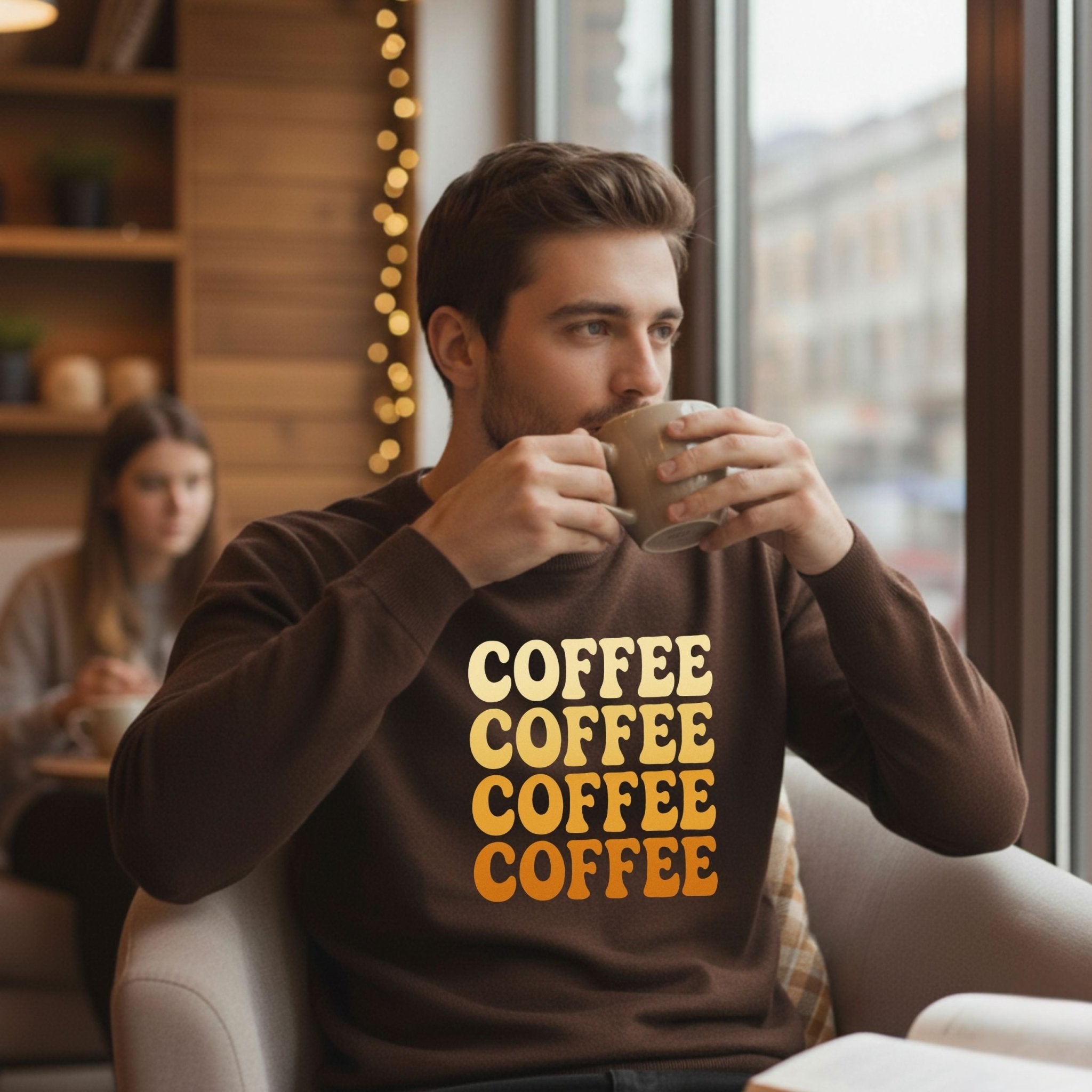 Retro Coffee Stack Sweatshirt - Craig Michael Design