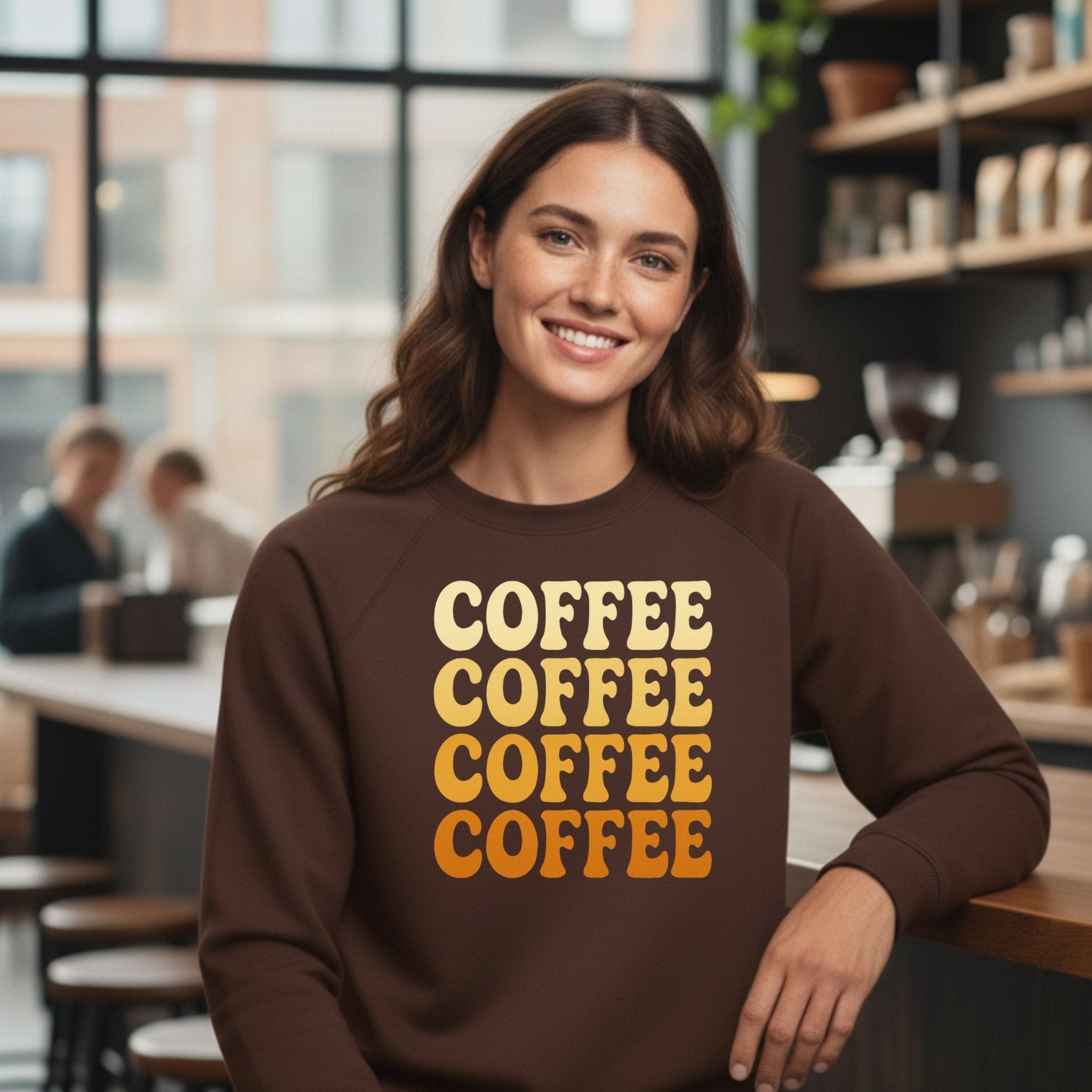Retro Coffee Stack Sweatshirt - Craig Michael Design