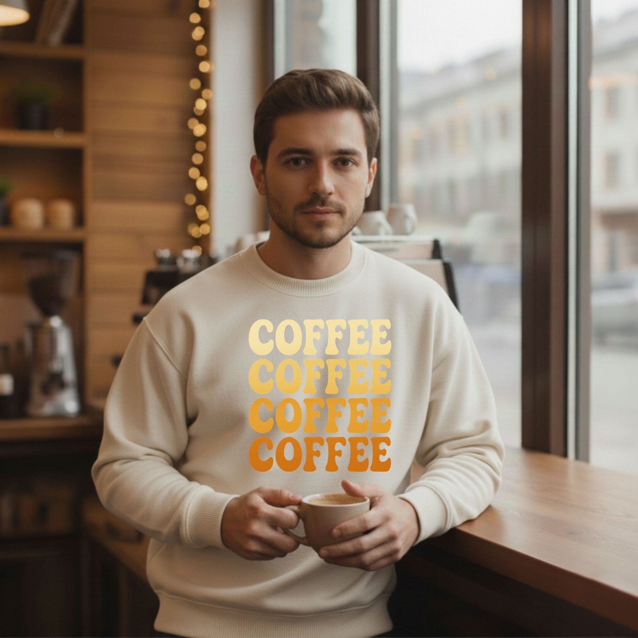 Retro Coffee Stack Sweatshirt - Craig Michael Design