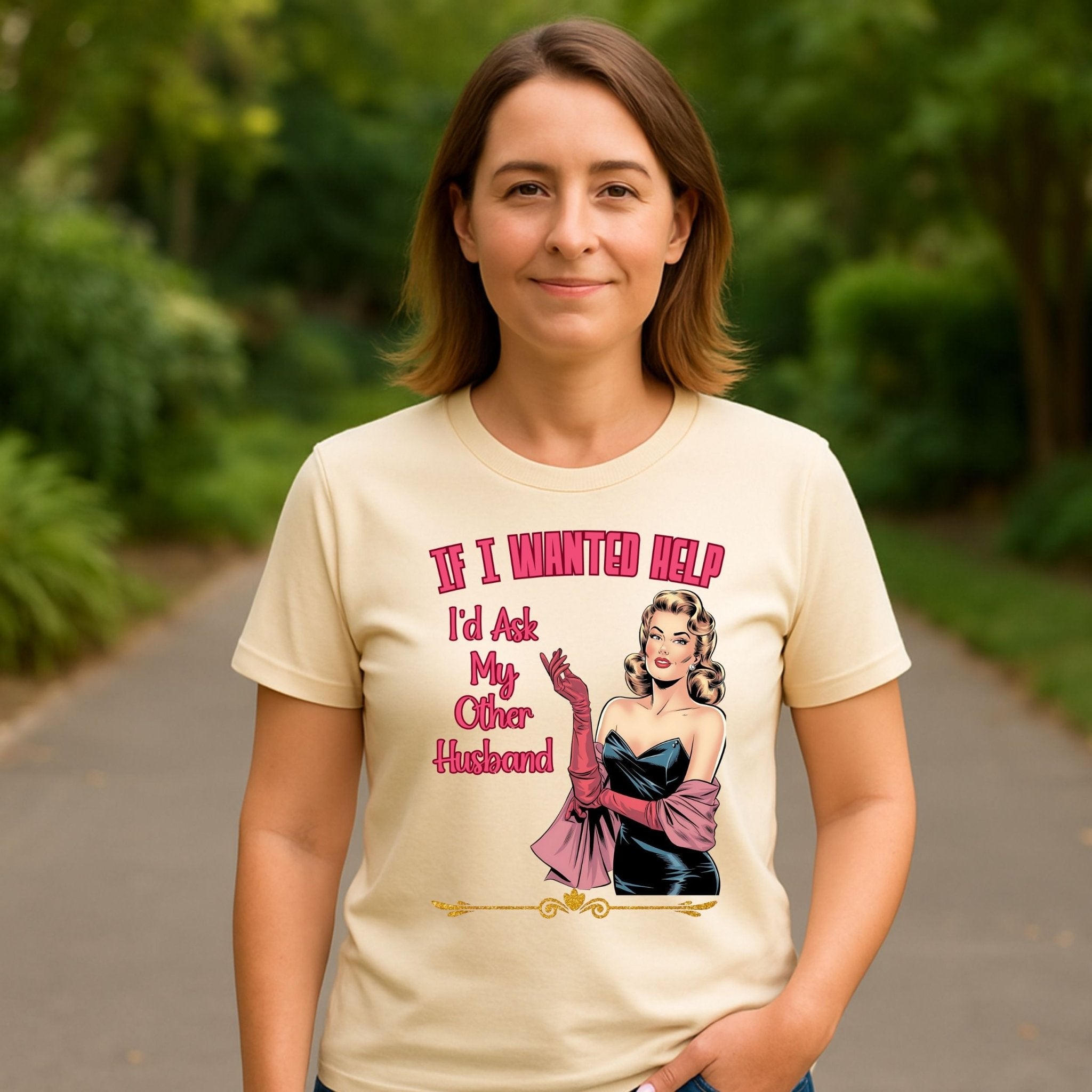 Retro Sarcastic Wife T-Shirt, Funny Vintage Pinup Shirt for Women - Craig Michael Design
