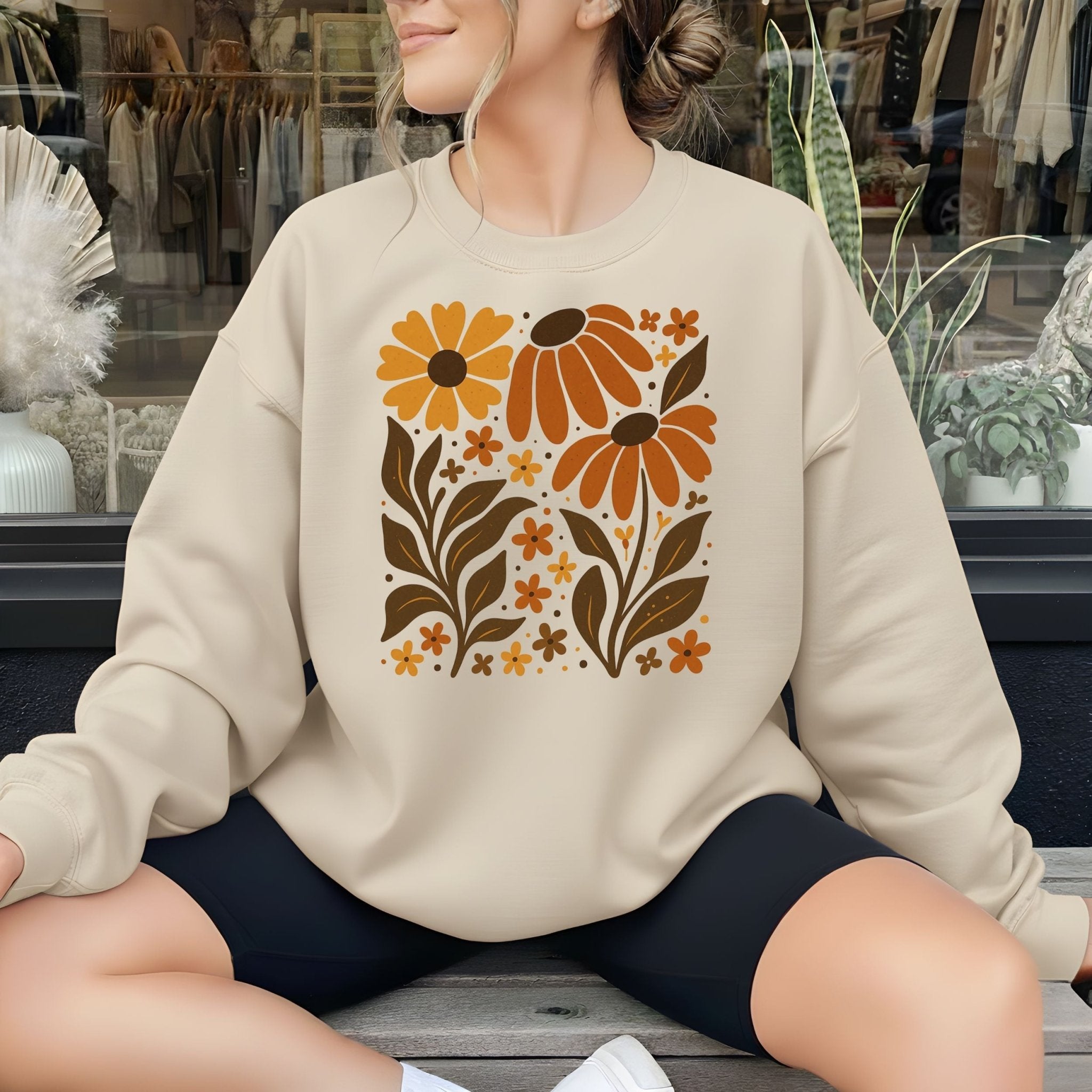 Retro Wildflower Sweatshirt - Craig Michael Design