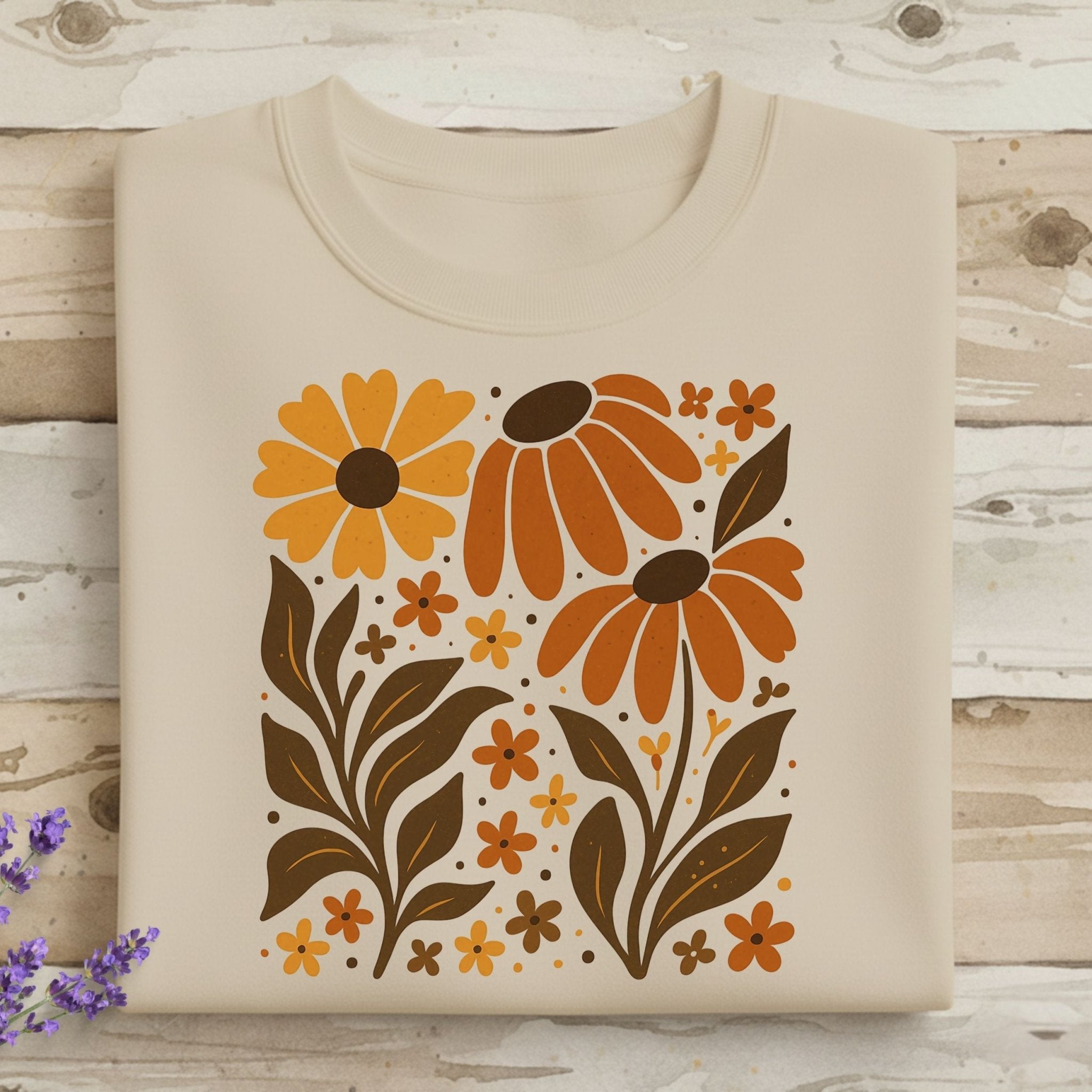 Retro Wildflower Sweatshirt - Craig Michael Design