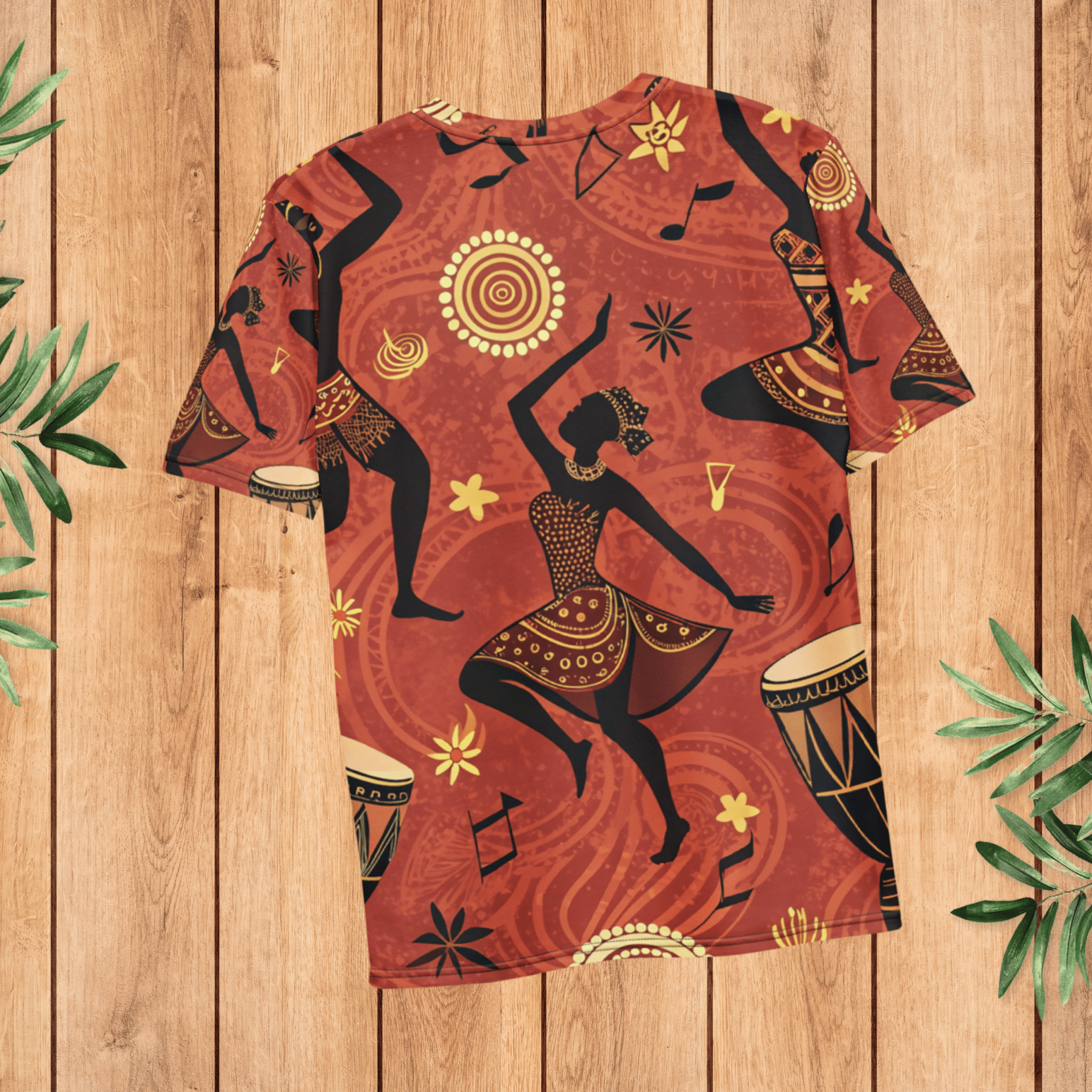 Rhythms of Africa All - Over Print T-Shirt – Tribal Dance & Drumming Design - Craig Michael Design