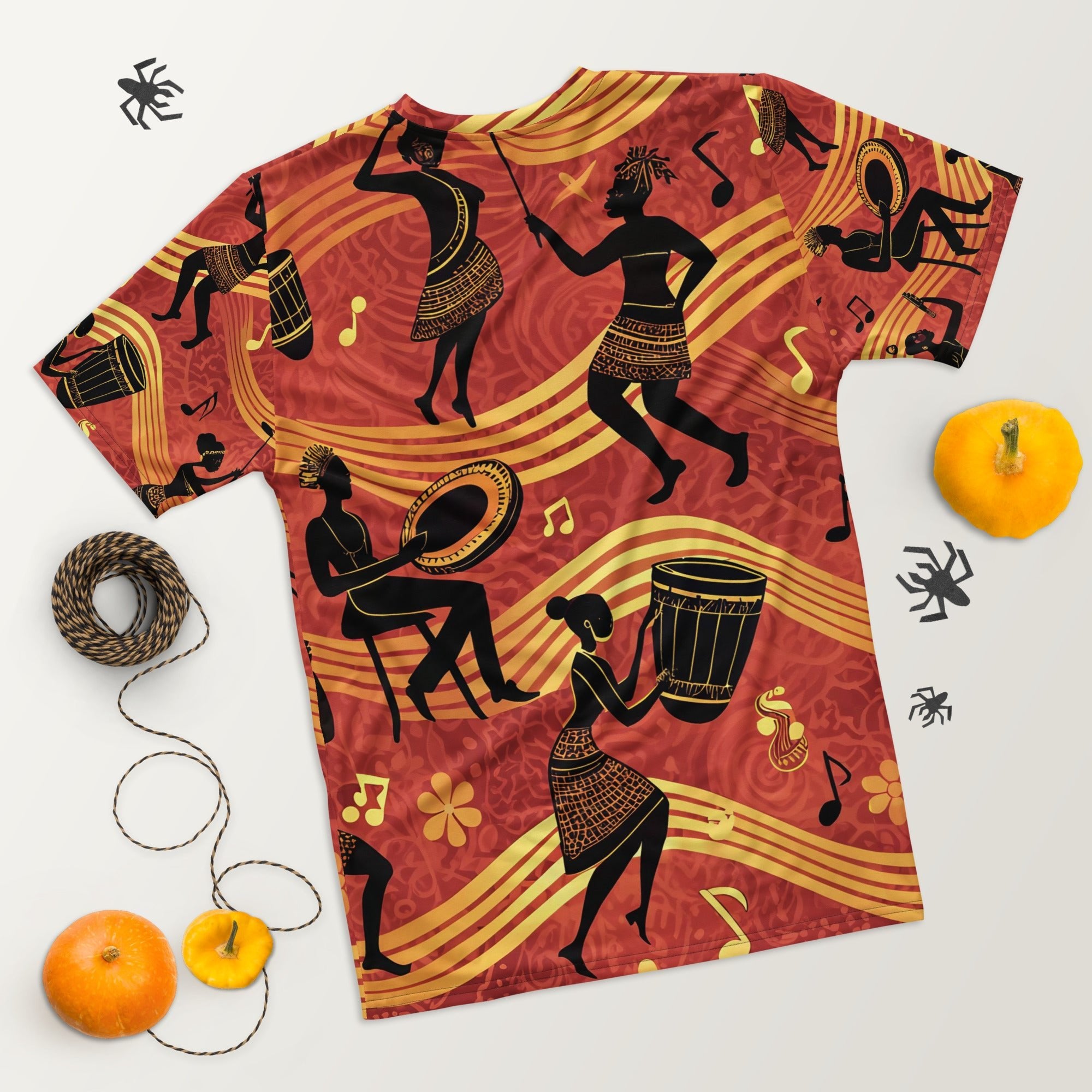 Rhythms of Africa All - Over Print T-Shirt – Tribal Dance & Drumming Design - Craig Michael Design