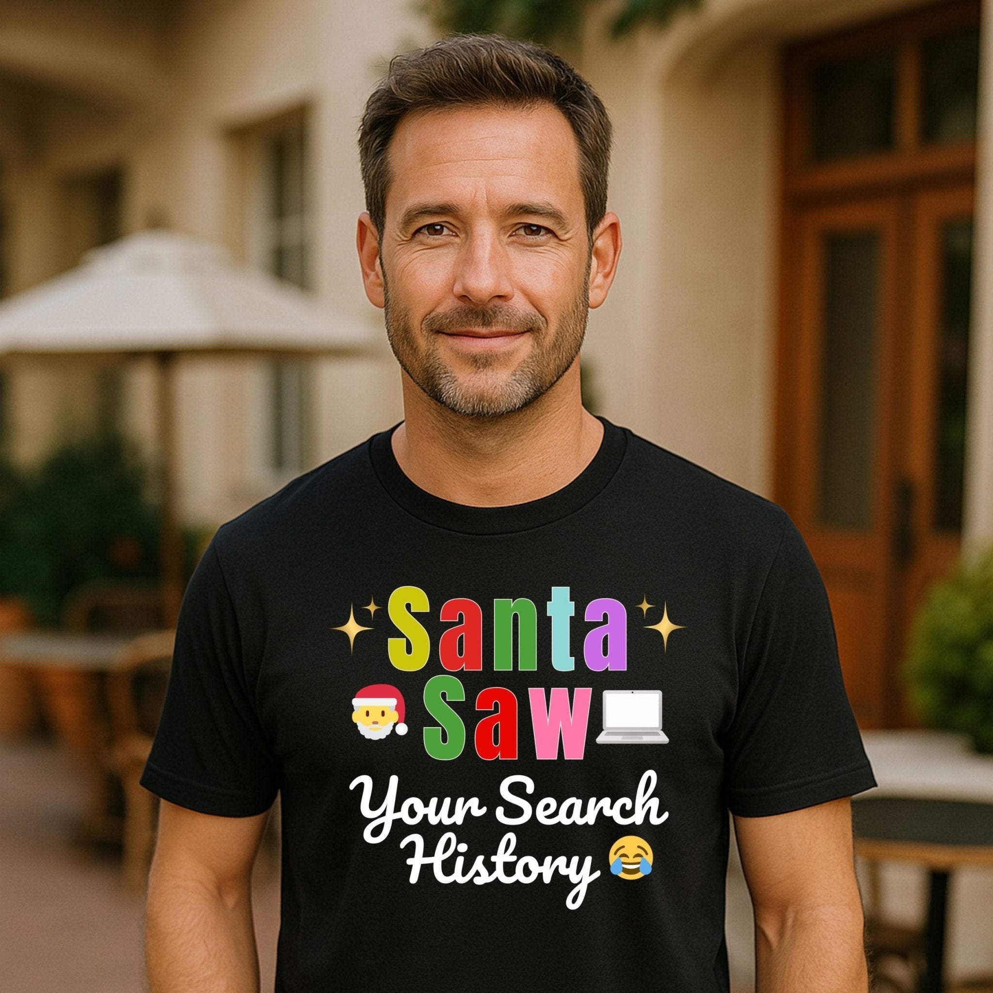 Santa Saw Your Search History Shirt, Funny Christmas T-Shirt - Craig Michael Design