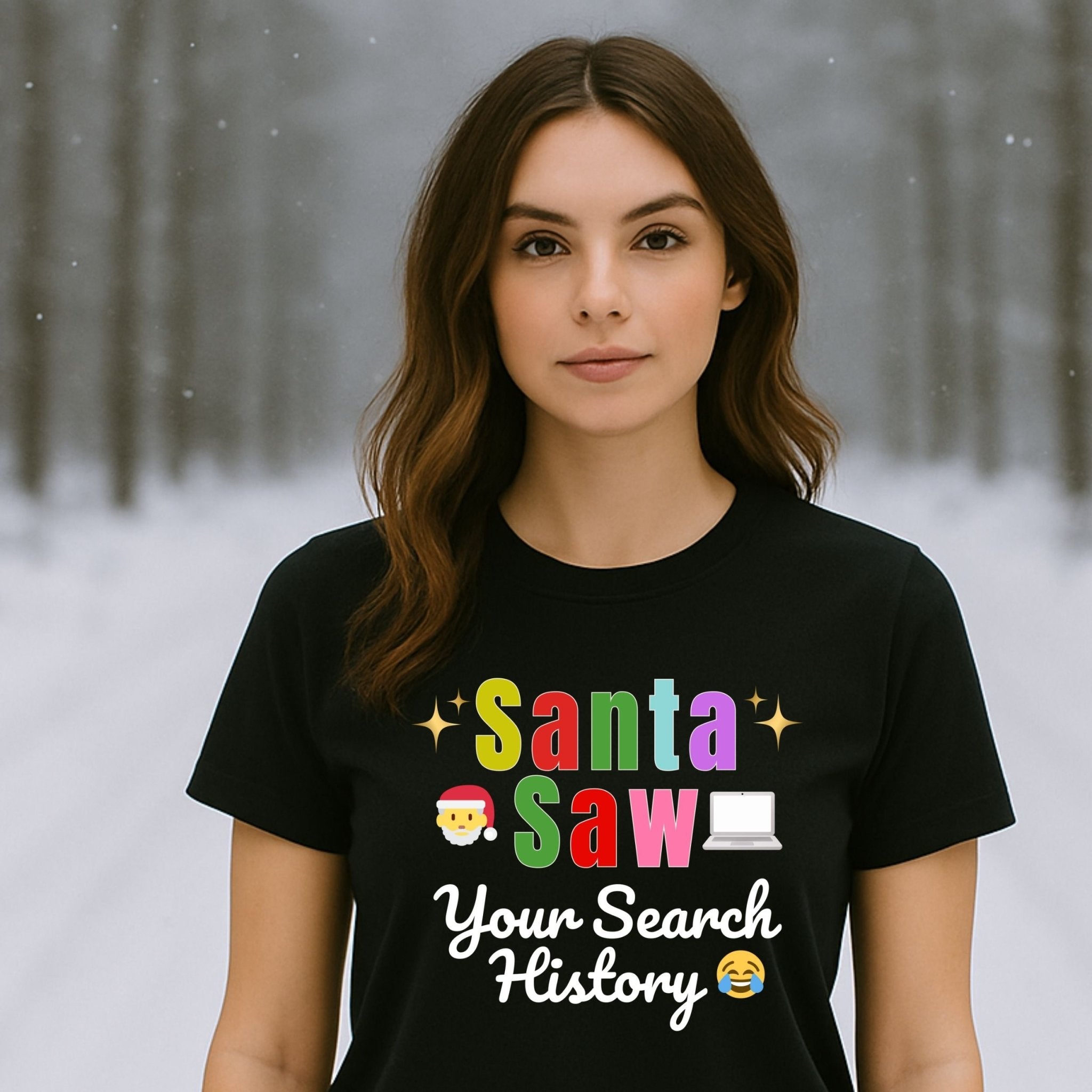 Santa Saw Your Search History Shirt, Funny Christmas T-Shirt - Craig Michael Design