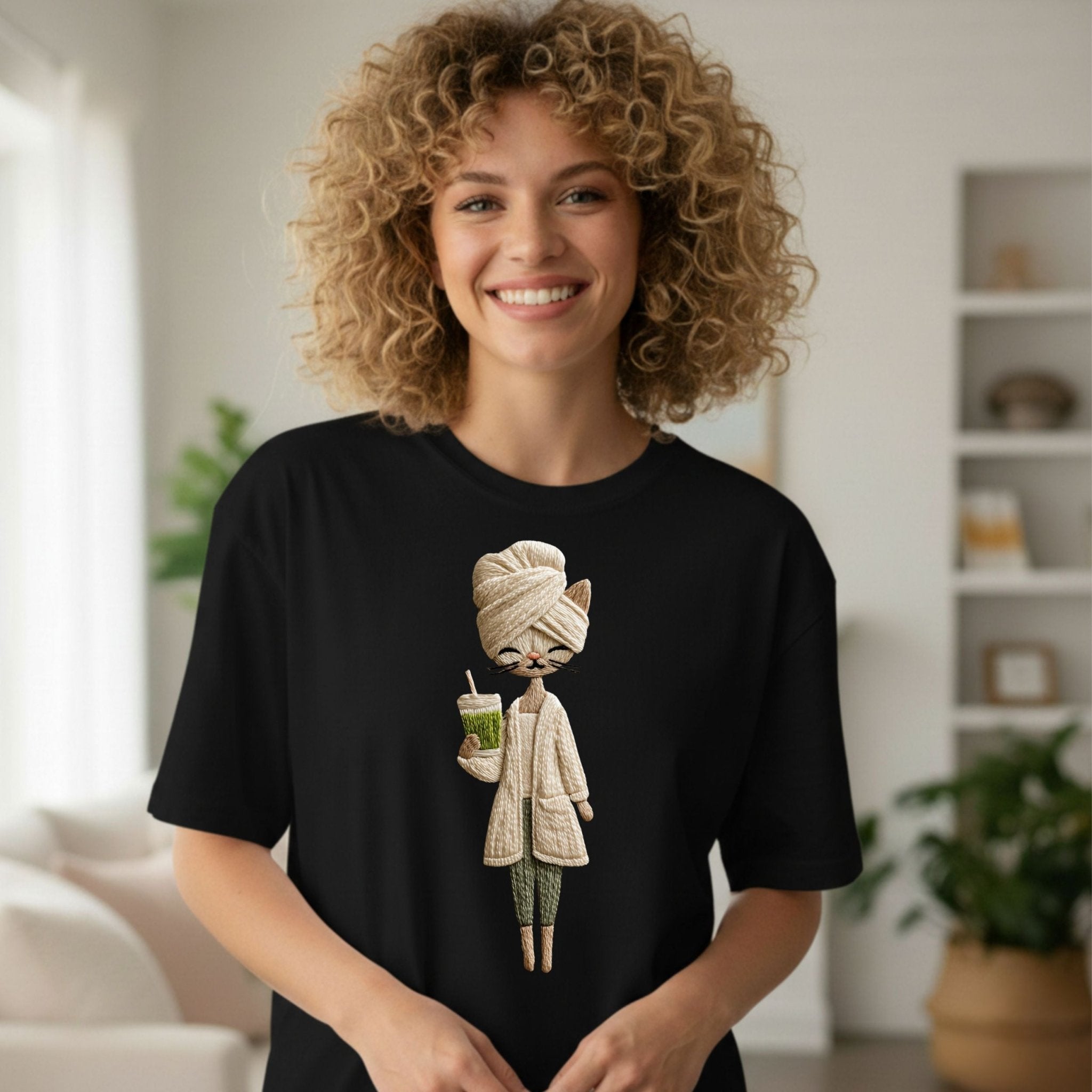 Self - Care Kitty Tee – Spa Retreat Collection - Craig Michael Design