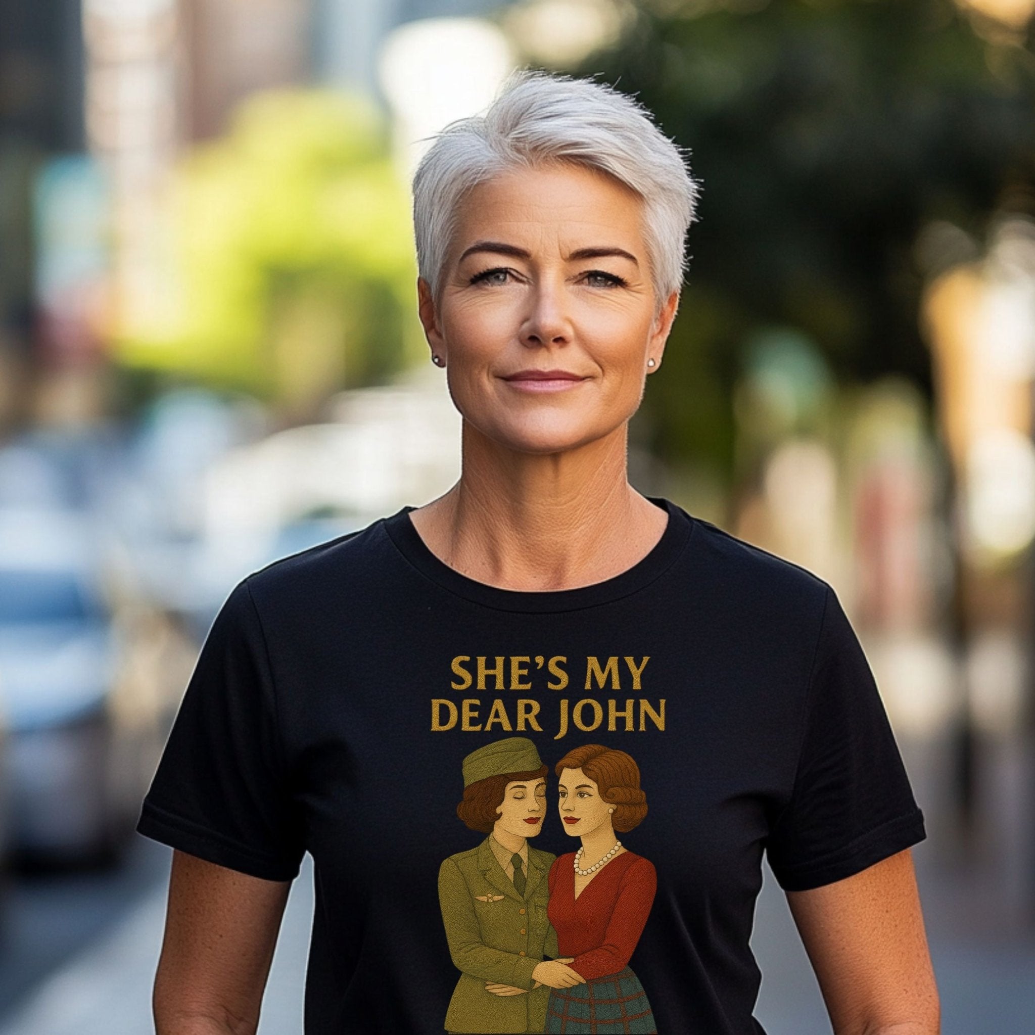 She’s My Dear John – 1940s Lesbian T-Shirt, Vintage Wartime Love Gift - Craig Michael Design