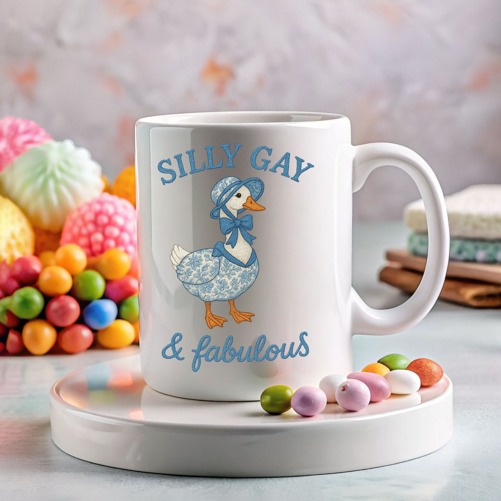 Silly Gay and Fabulous Mug, Funny Goose Pride Cup, Cottagecore Gift - Craig Michael Design
