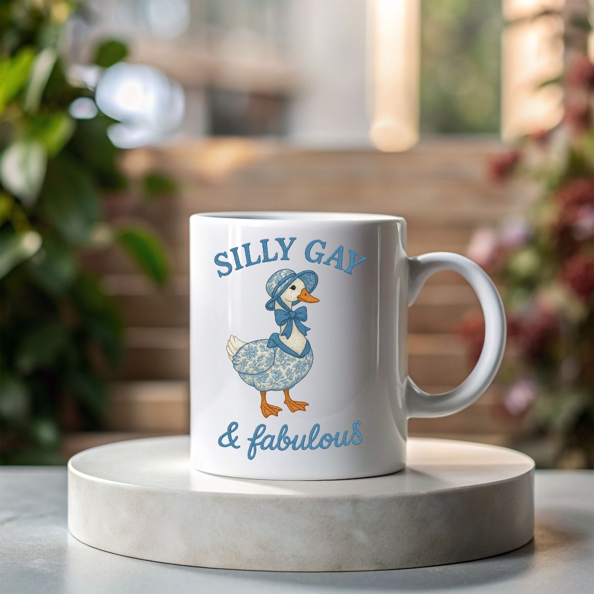 Silly Gay and Fabulous Mug, Funny Goose Pride Cup, Cottagecore Gift - Craig Michael Design
