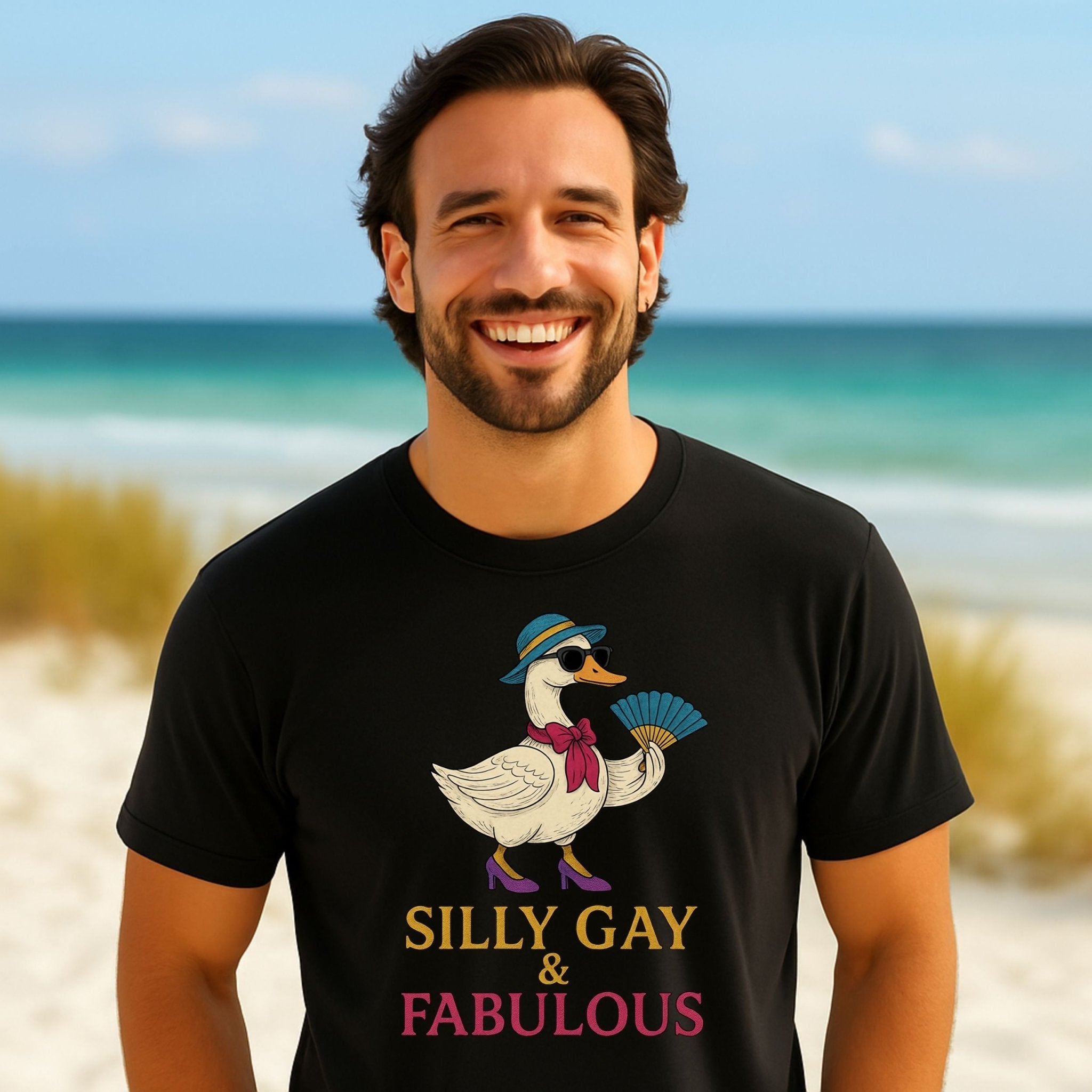 Silly Gay & Fabulous Shirt, Embroidered - Style, Funny LGBTQ Gift - Craig Michael Design