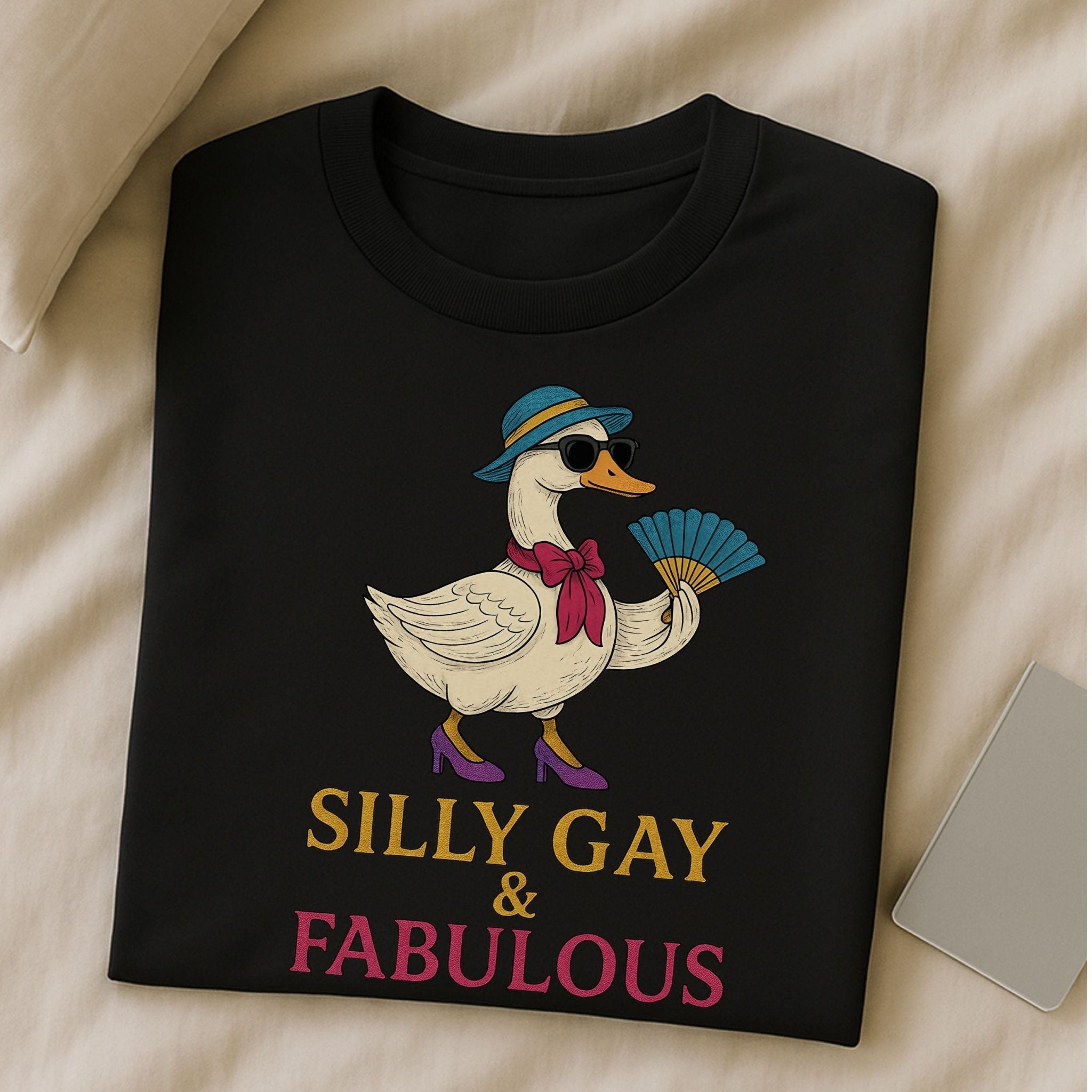 Silly Gay & Fabulous Shirt, Embroidered - Style, Funny LGBTQ Gift - Craig Michael Design