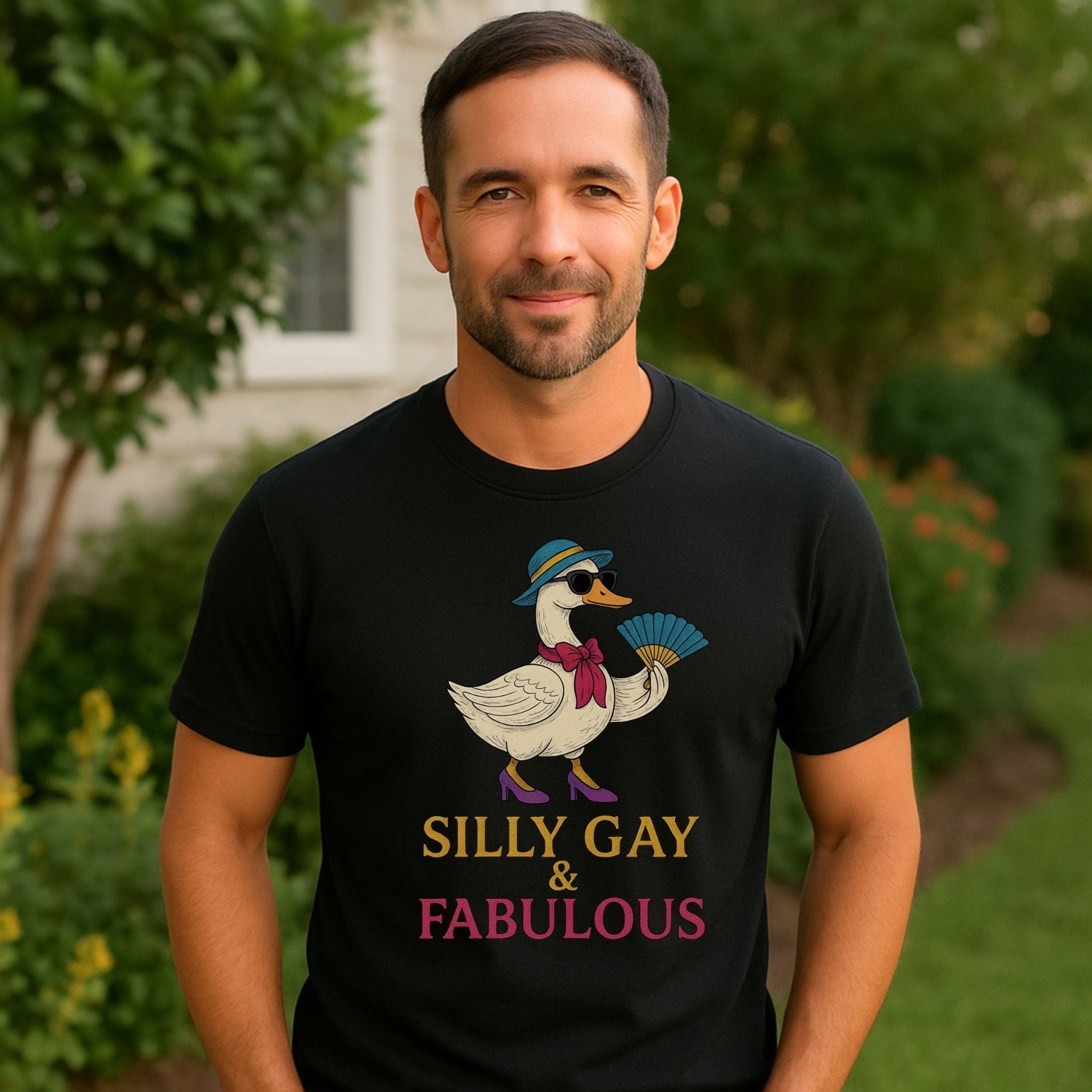 Silly Gay & Fabulous Shirt, Embroidered - Style, Funny LGBTQ Gift - Craig Michael Design
