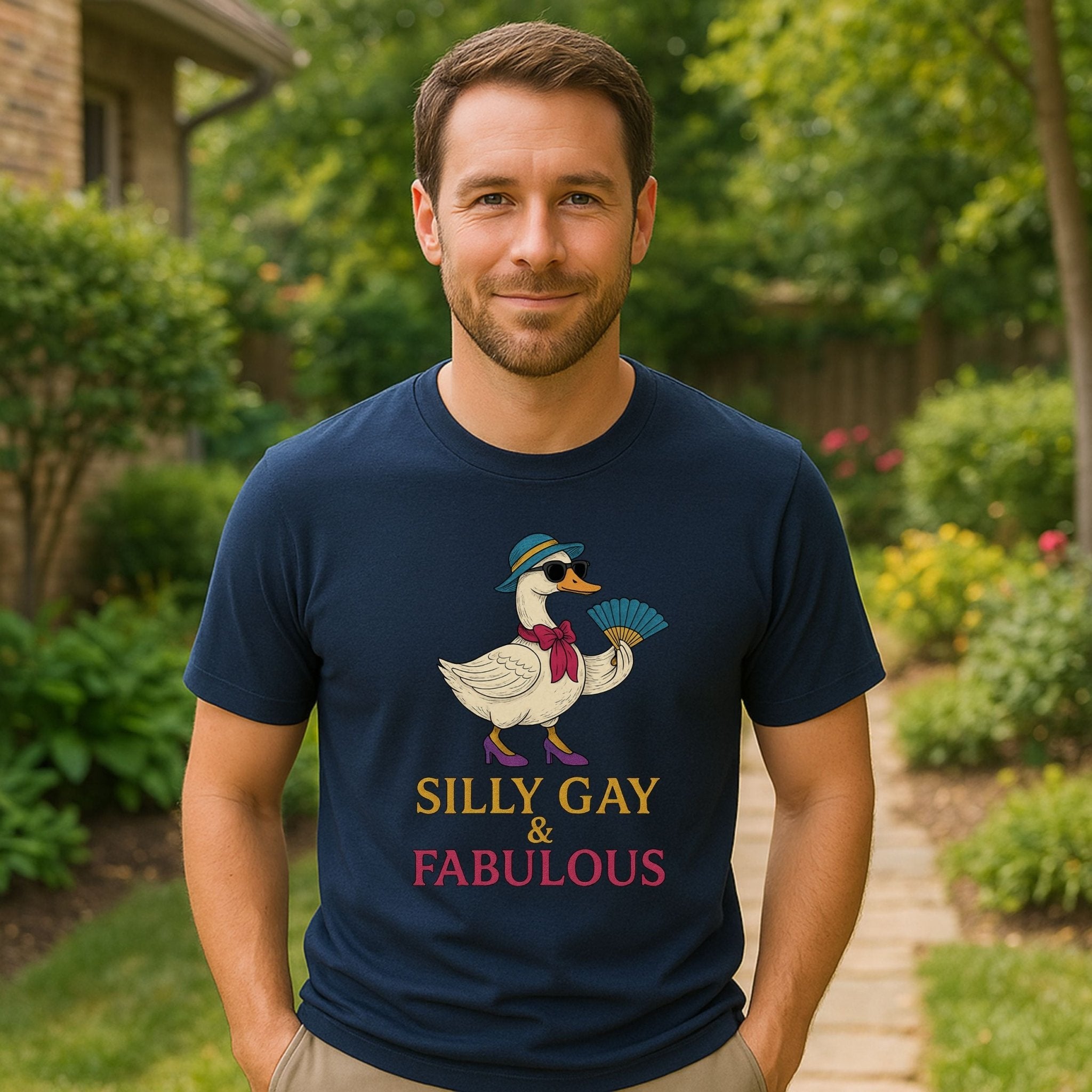 Silly Gay & Fabulous Shirt, Embroidered - Style, Funny LGBTQ Gift - Craig Michael Design