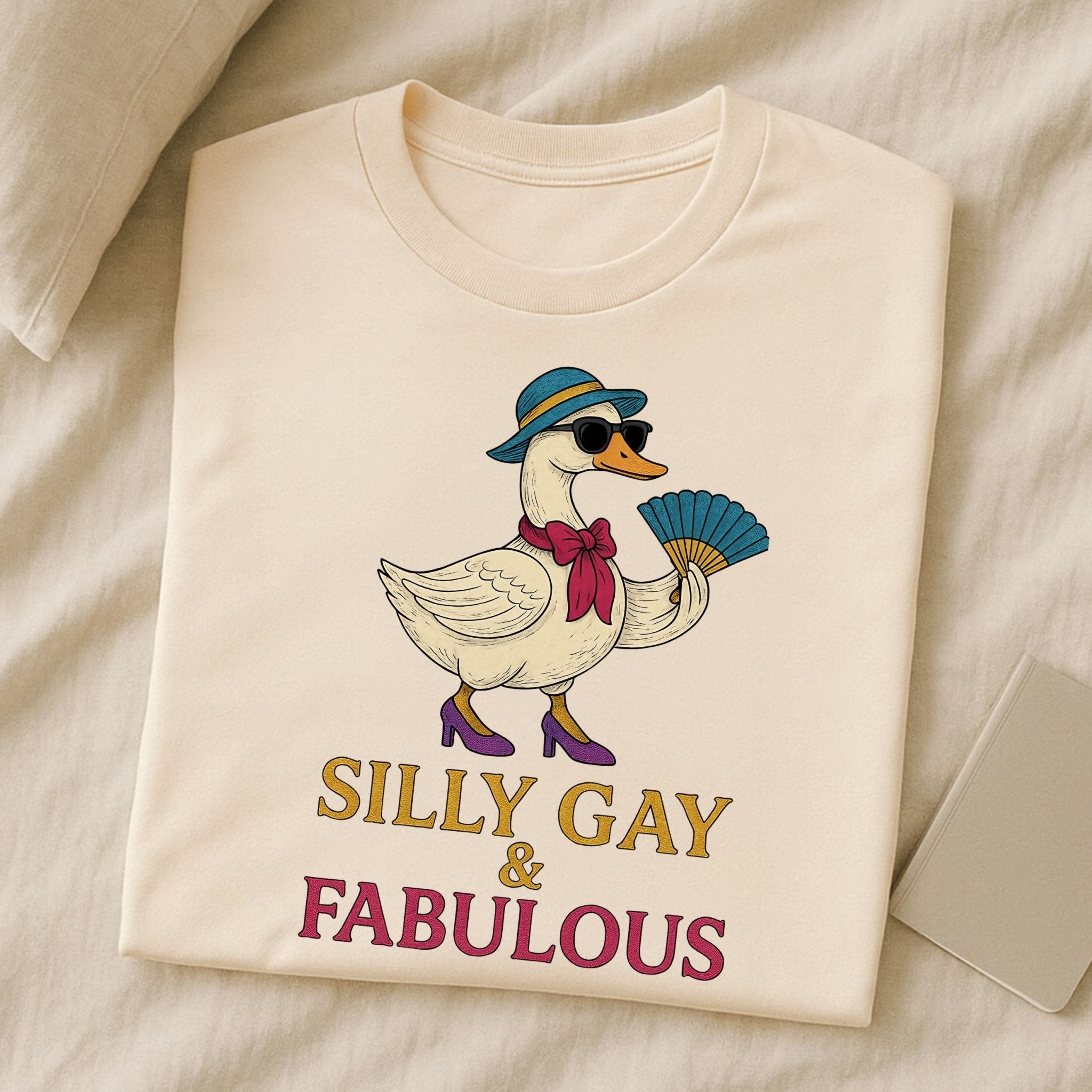 Silly Gay & Fabulous Shirt, Embroidered - Style, Funny LGBTQ Gift - Craig Michael Design