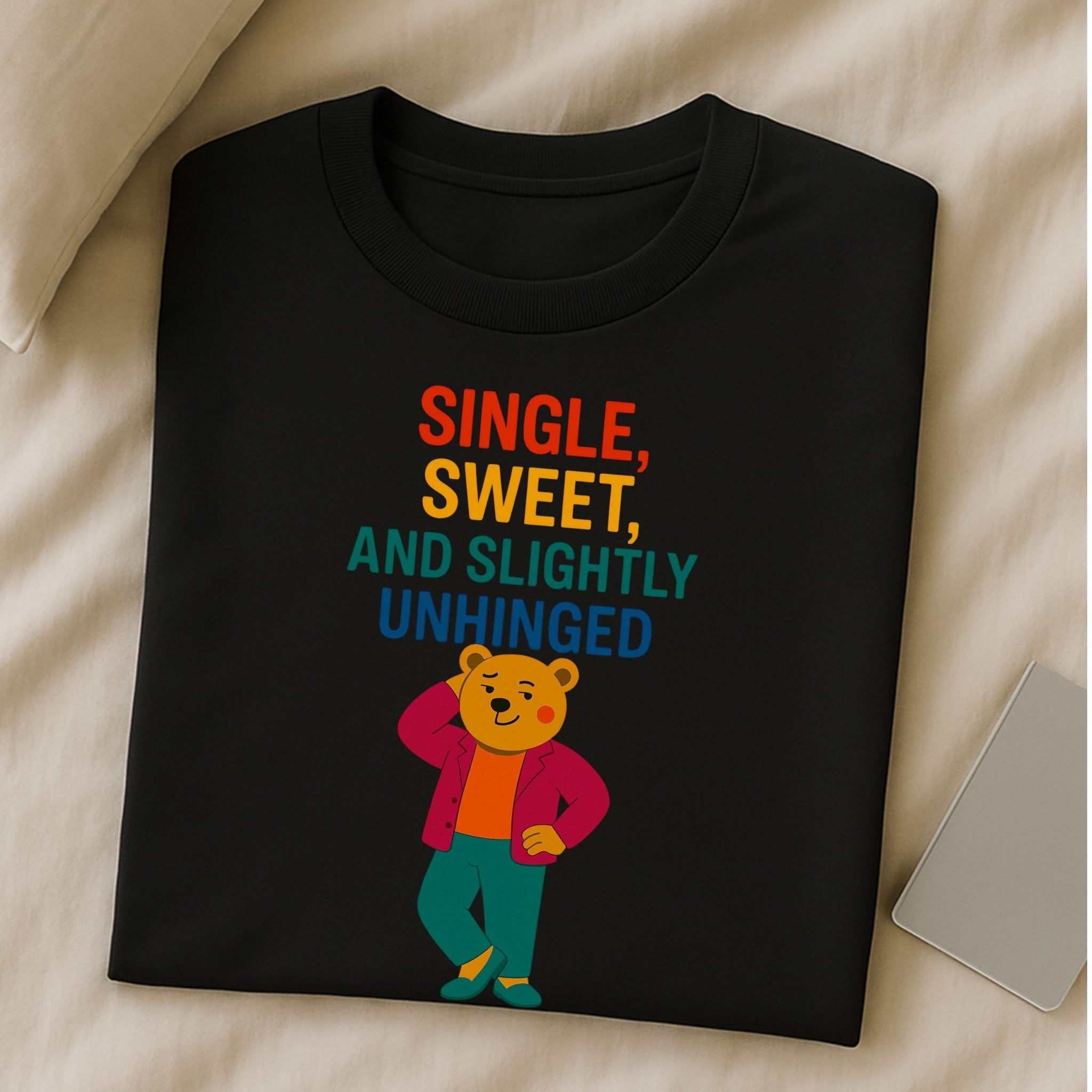 Single Sweet and Slightly Unhinged T-Shirt,Funny Gay Pride Shirt for Him - Craig Michael Design