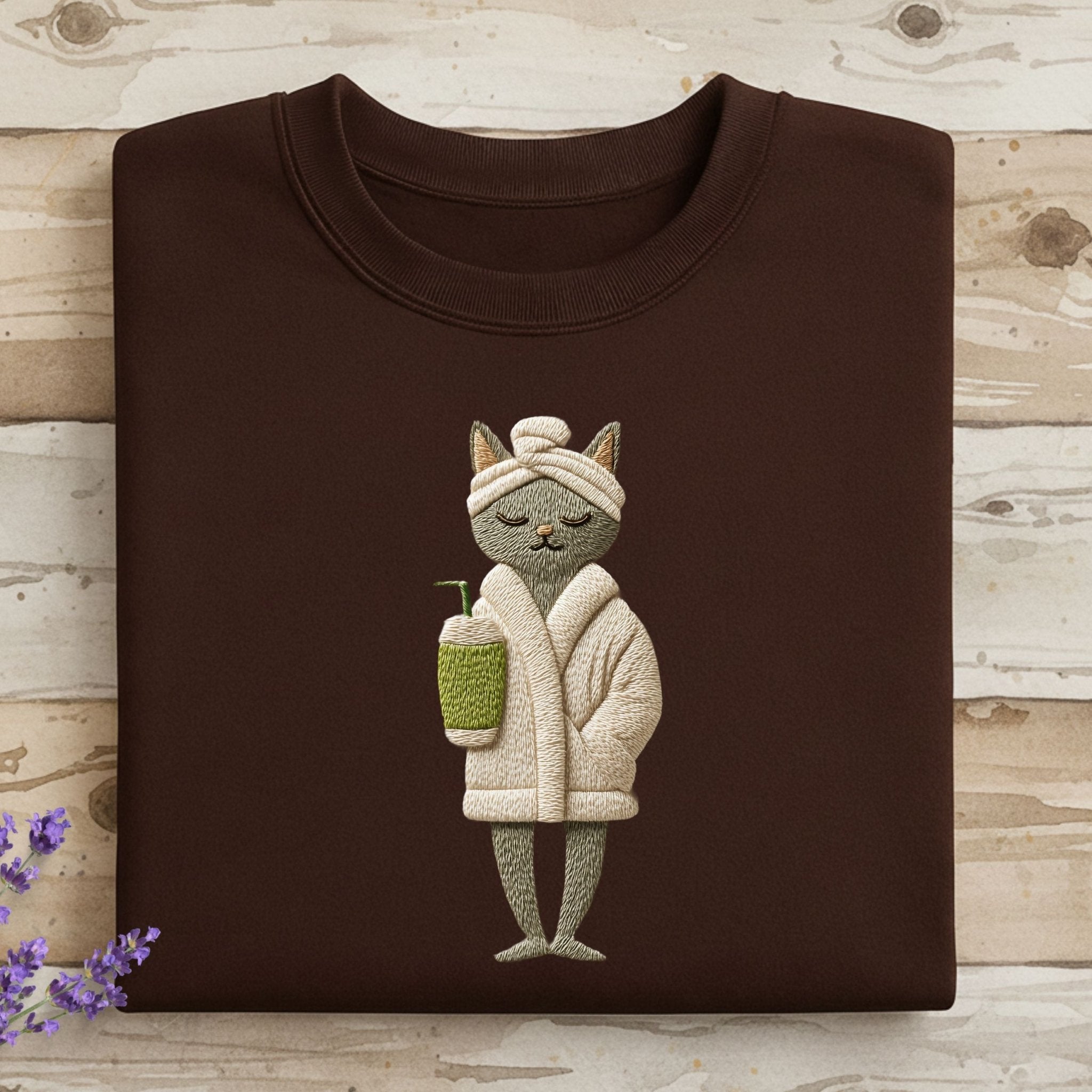 Spa Day Cat T-Shirt, Funny Cat Shirt, Relaxing Cat, Self Care T-Shirt, Pet Lover Gift, Cute Animal T-Shirt, Unique Cat Design T-Shirt - Craig Michael Design