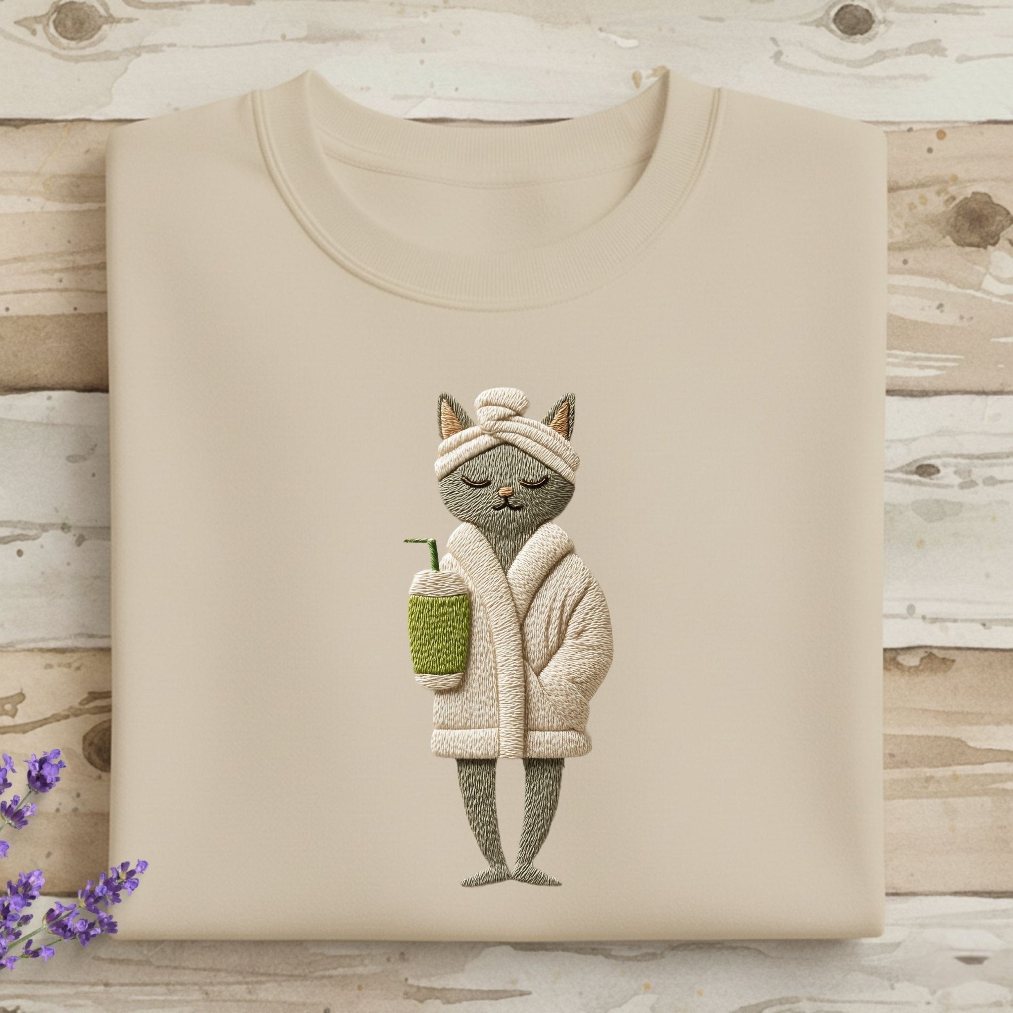 Spa Day Cat T-Shirt, Funny Cat Shirt, Relaxing Cat, Self Care T-Shirt, Pet Lover Gift, Cute Animal T-Shirt, Unique Cat Design T-Shirt - Craig Michael Design