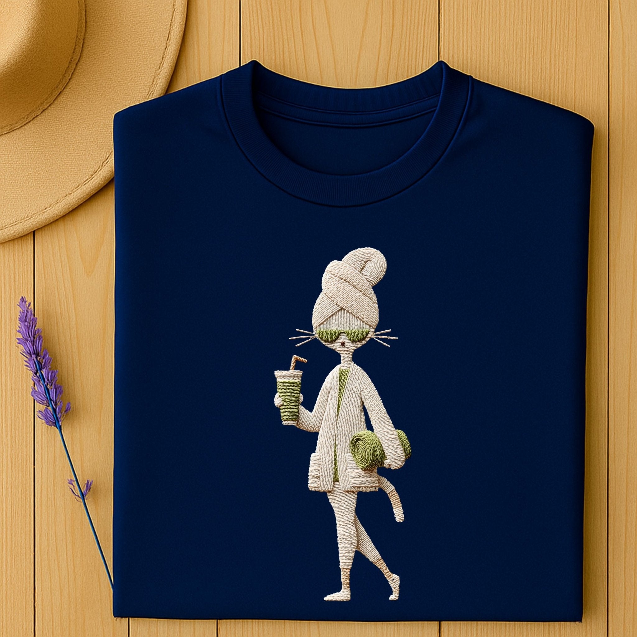 Spa Day Kitty T-Shirt – Calm & Cozy Edition - Craig Michael Design