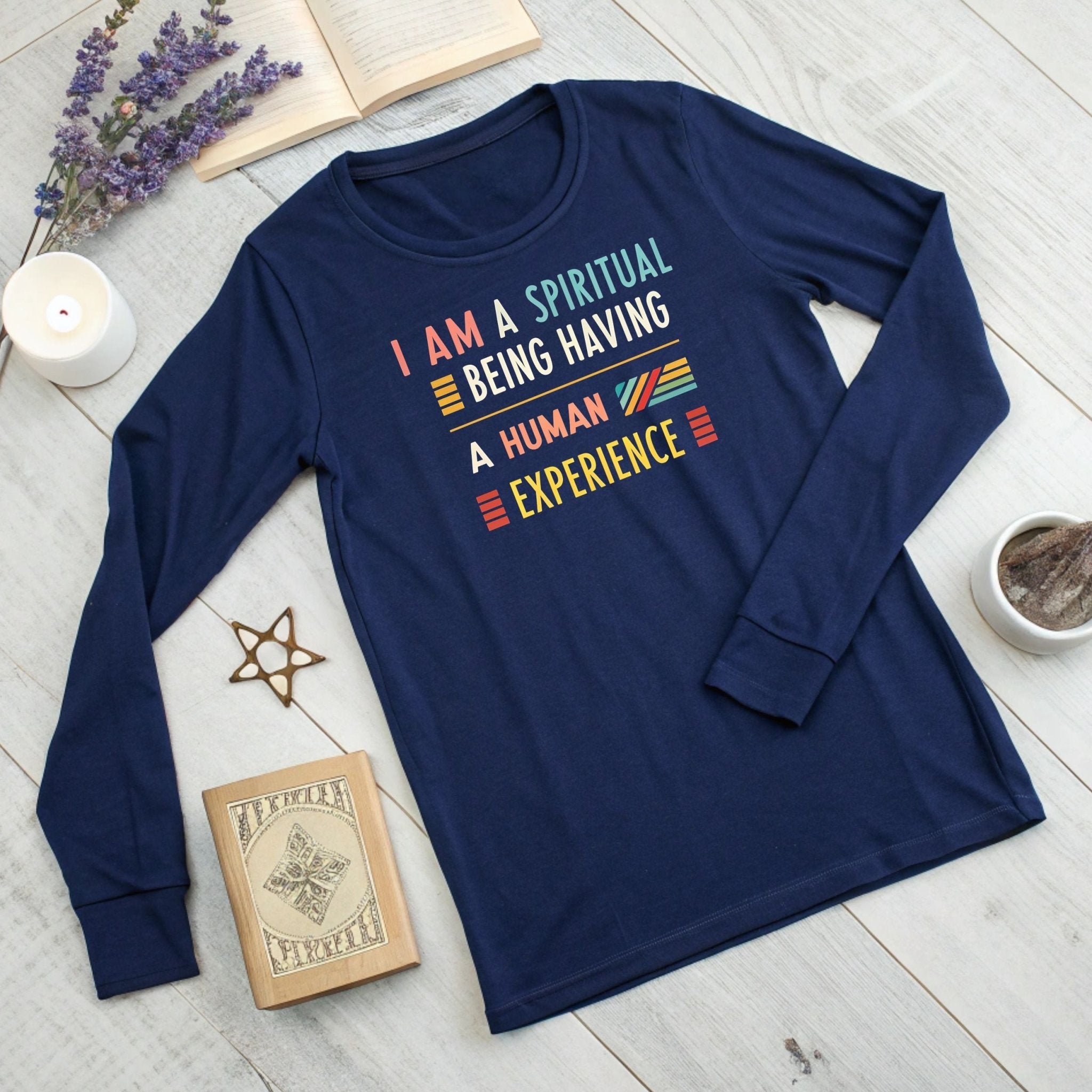 Spiritual Long Sleeve T-Shirt – Inspirational Quote - Craig Michael Design