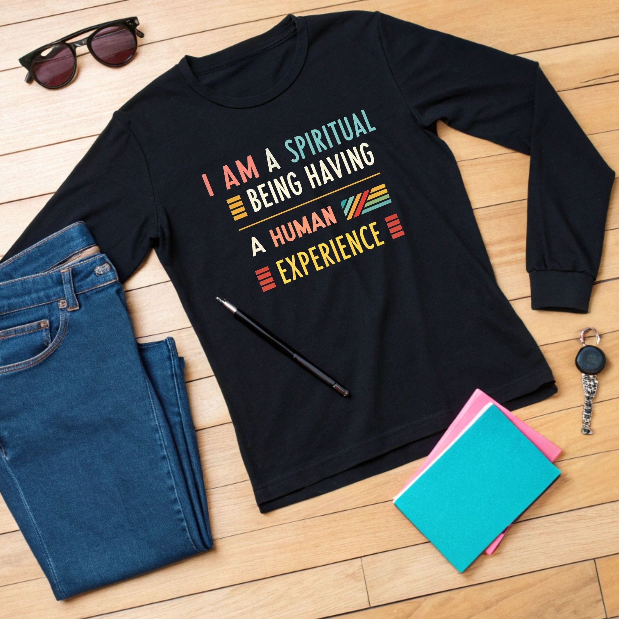 Spiritual Long Sleeve T-Shirt – Inspirational Quote - Craig Michael Design