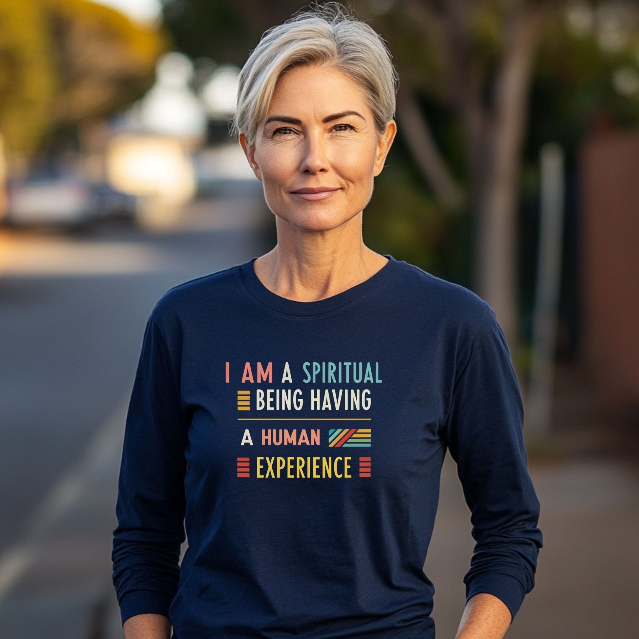 Spiritual Long Sleeve T-Shirt – Inspirational Quote - Craig Michael Design