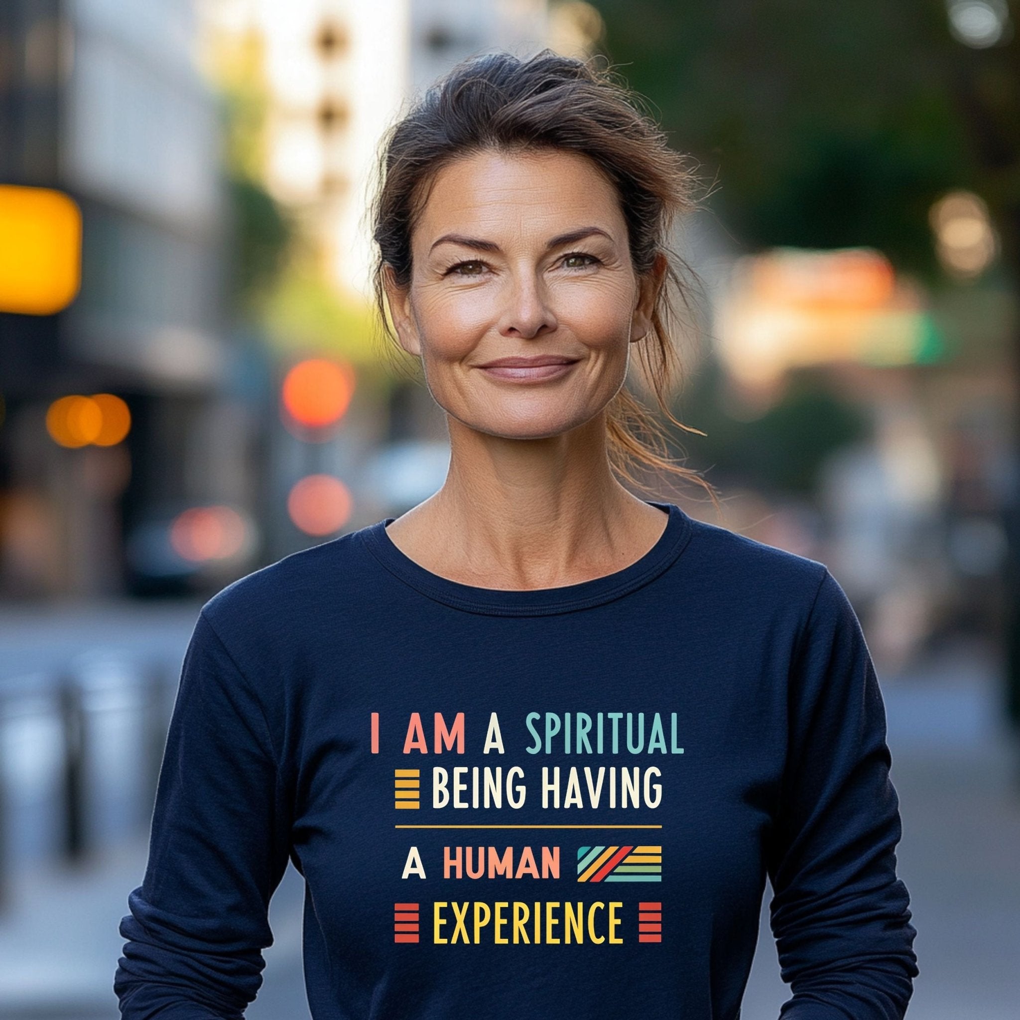 Spiritual Long Sleeve T-Shirt – Inspirational Quote - Craig Michael Design