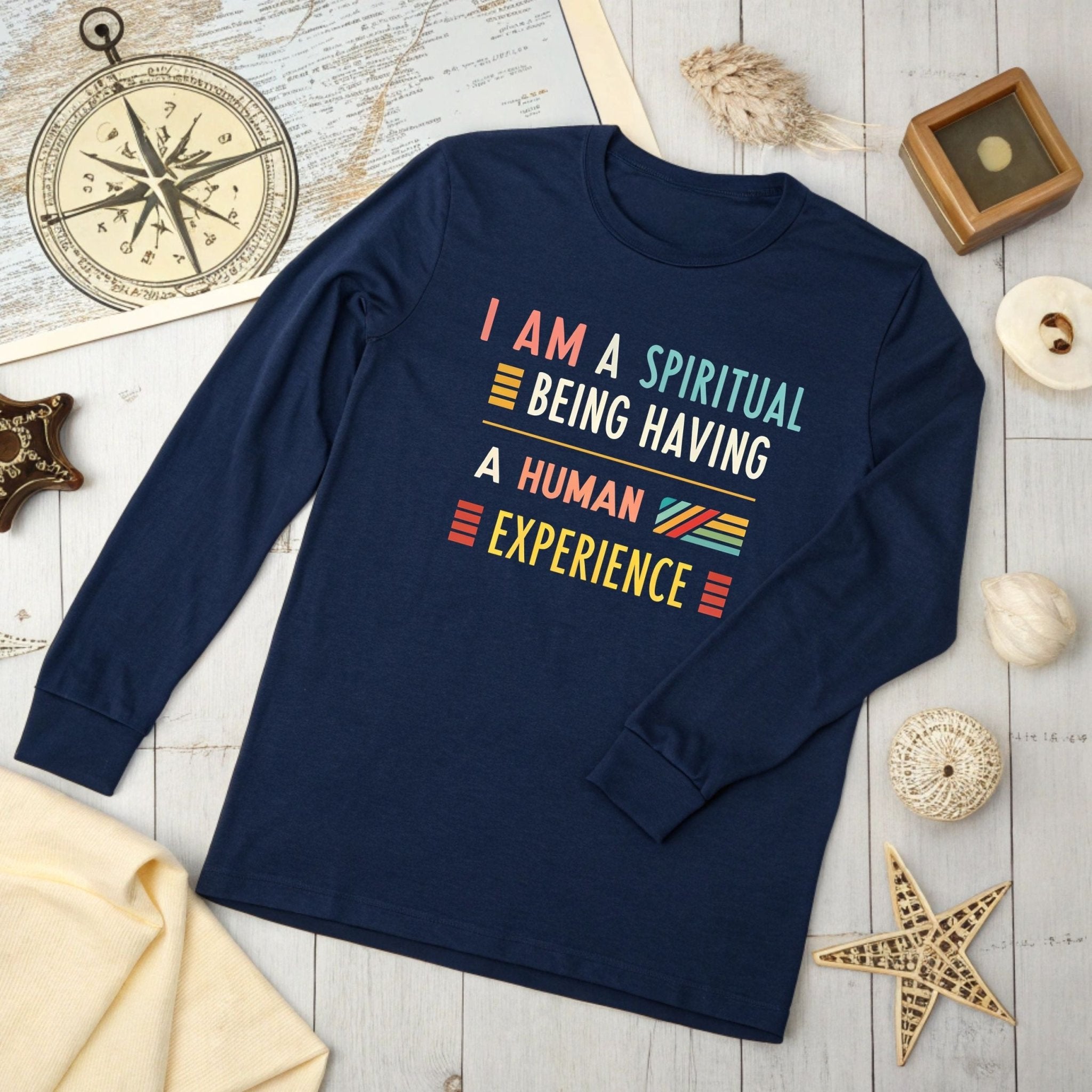 Spiritual Long Sleeve T-Shirt – Inspirational Quote - Craig Michael Design