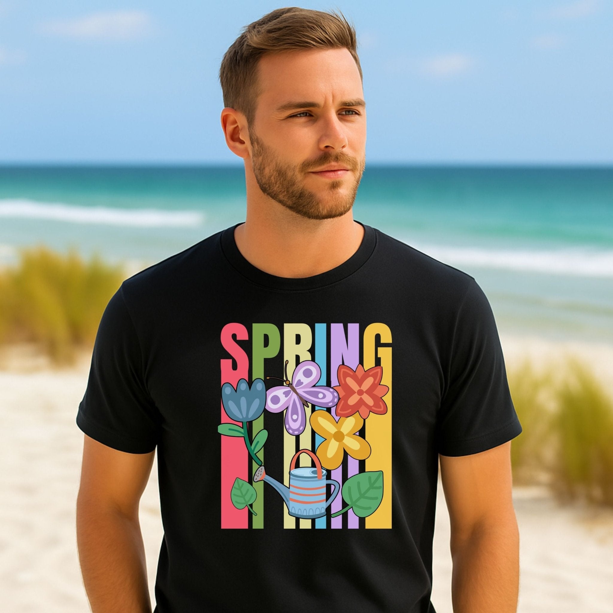 Spring Garden T-Shirt, Cute Flower Shirt - Craig Michael Design
