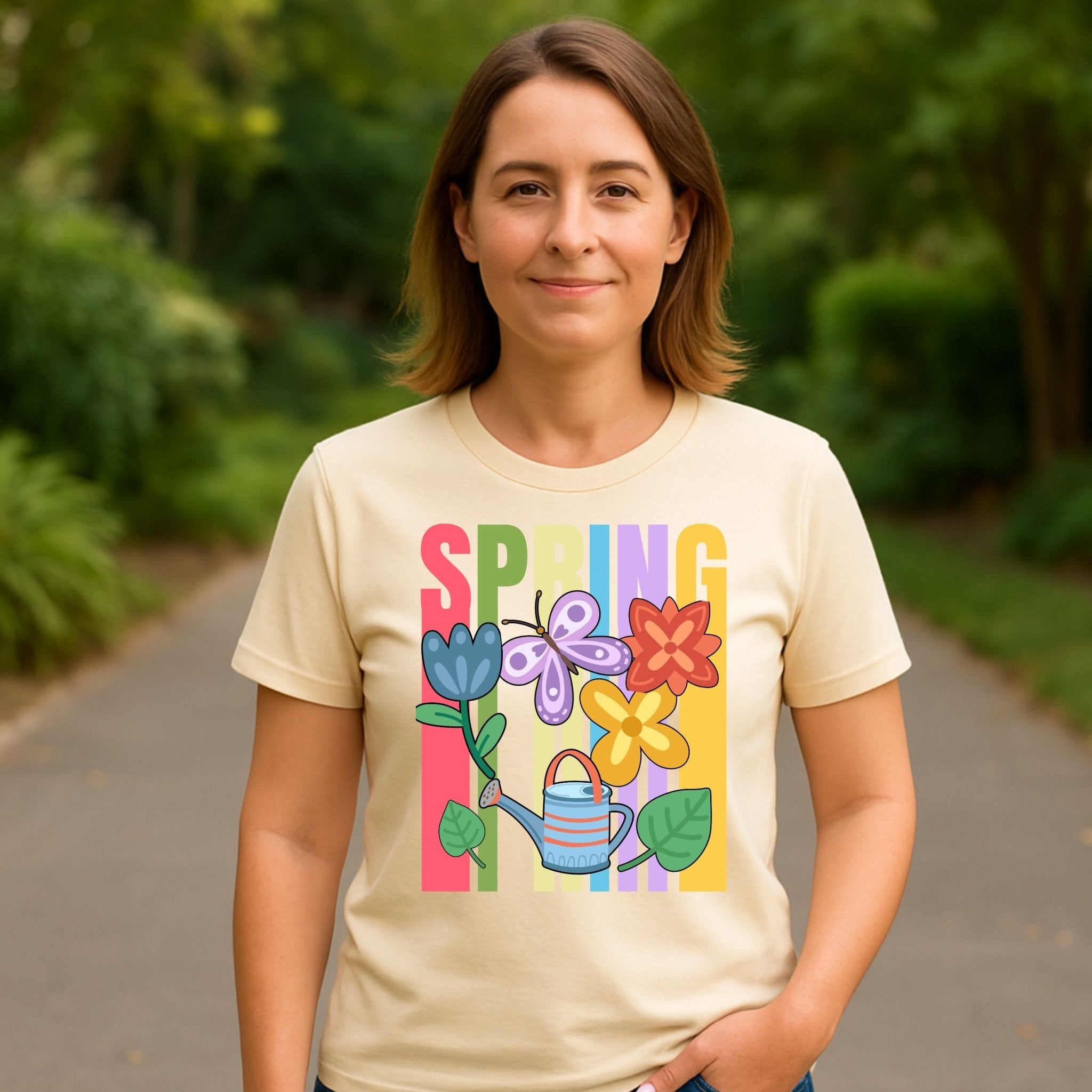 Spring Garden T-Shirt, Cute Flower Shirt - Craig Michael Design